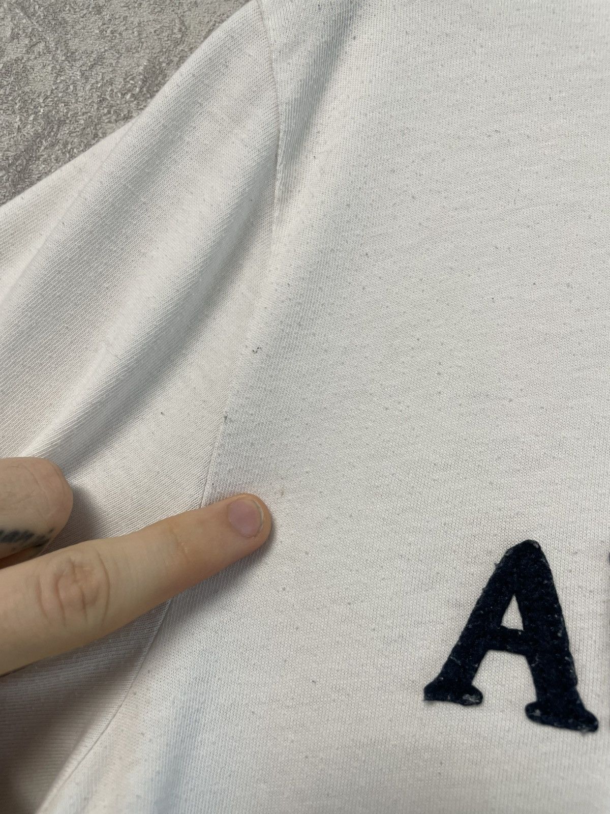 Abercrombie & Fitch Abercrombie Fitch White Big Logo T-Shirt Size US M / EU 48-50 / 2 - 8 Thumbnail