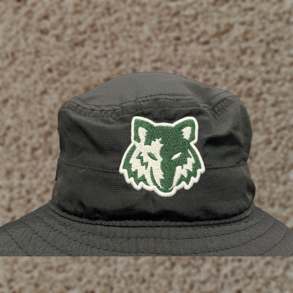 Vintage The Game Green Canyon Wolves The Game Sun Bucket Hat Adult One Size Black 100% Polyester Size ONE SIZE - 1 Thumbnail