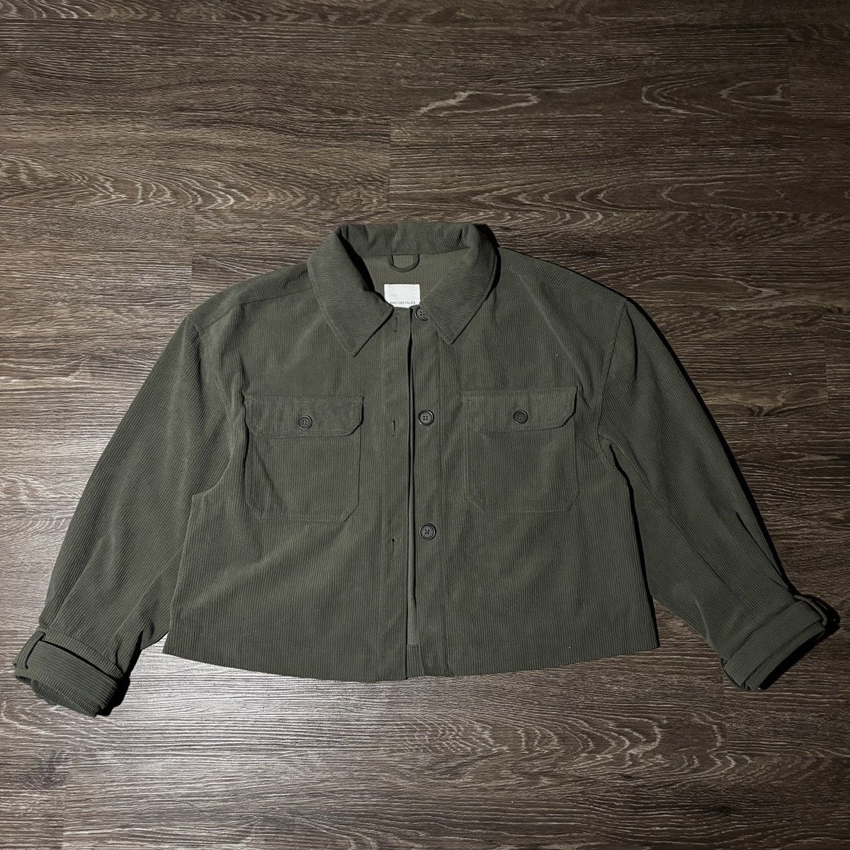 AVEC LES FILLES Green Avec Les Filles Corduroy Oversized Shacket Size XL / US 12-14 / IT 48-50 - 1 Thumbnail