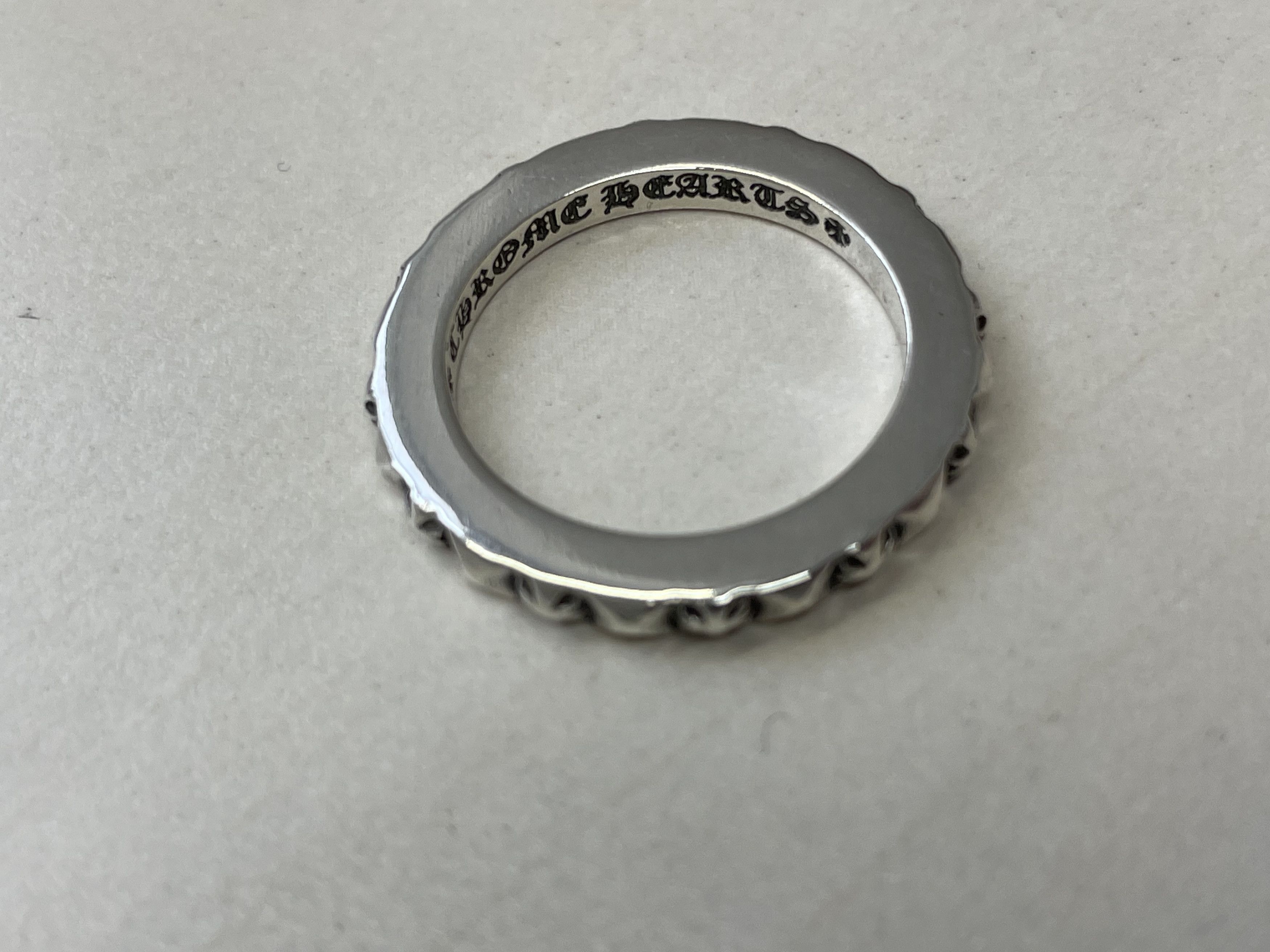 Chrome Hearts Chrome Hearts TFP Cross Silver Band Ring Size ONE SIZE - 12 Thumbnail