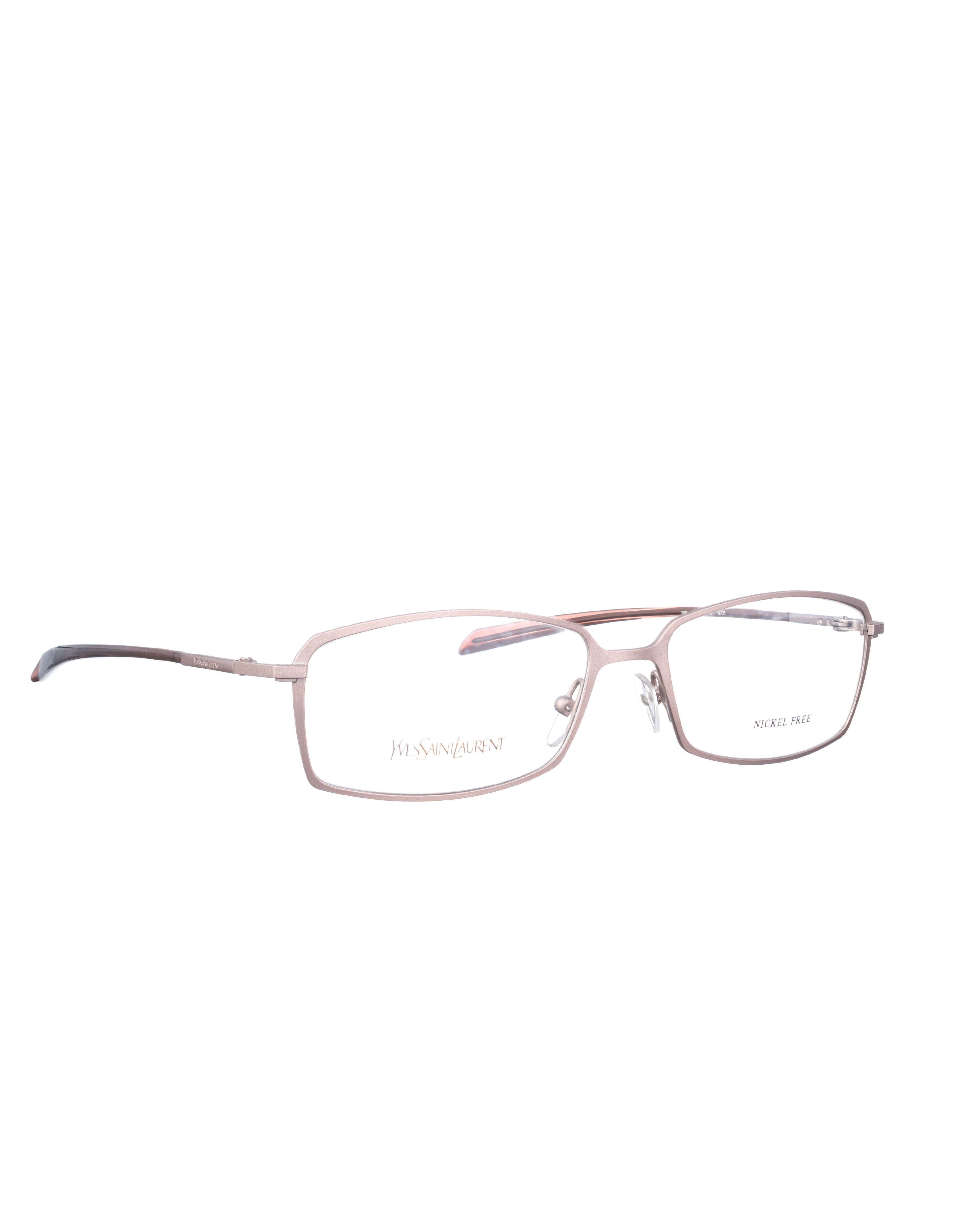 Yves Saint Laurent 00s Matte Gold Thin Glasses