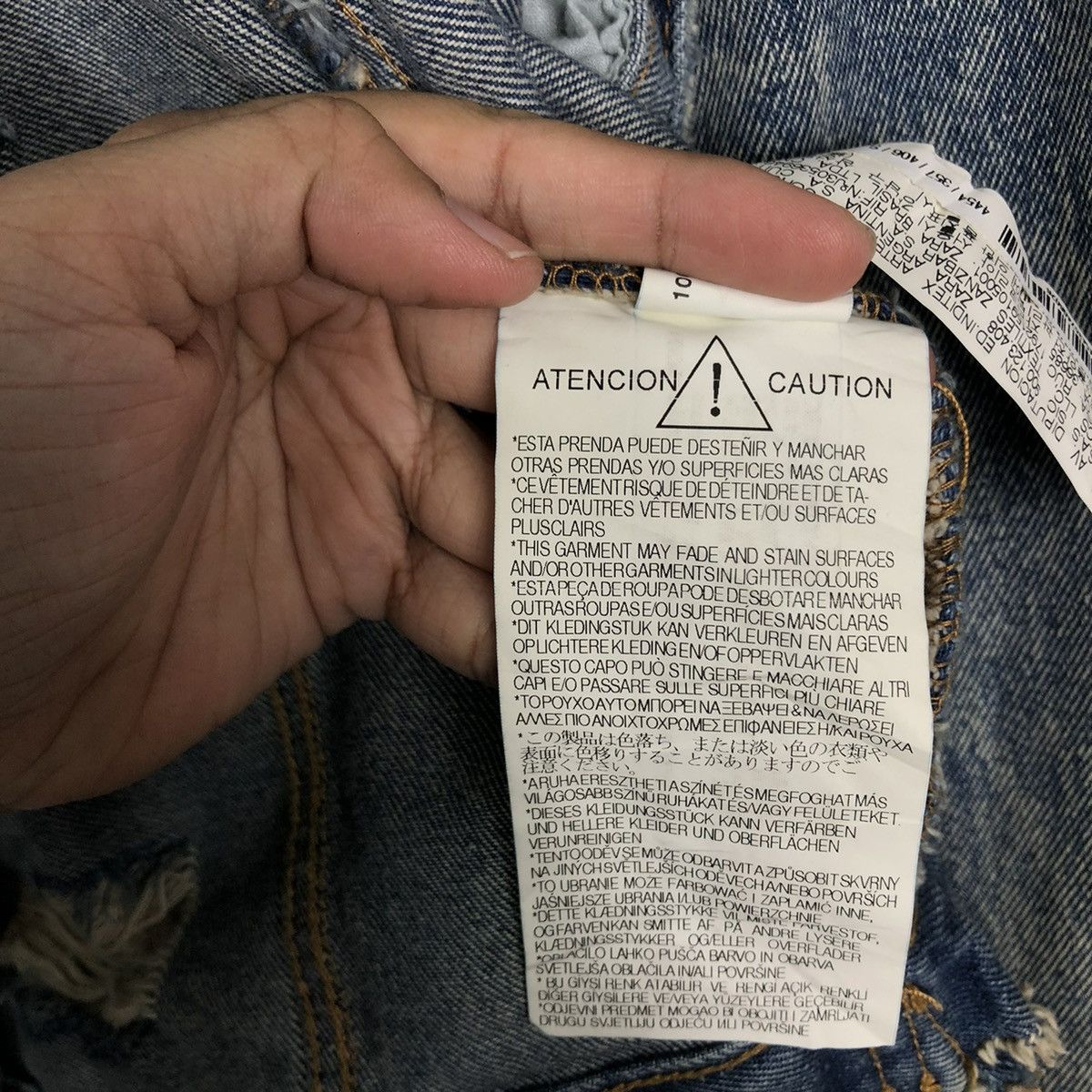 Japanese Brand × Zara 🔥 ZARA MAN DISTRESS DENIM JACKET Size US S / EU 44-46 / 1 - 14 Thumbnail
