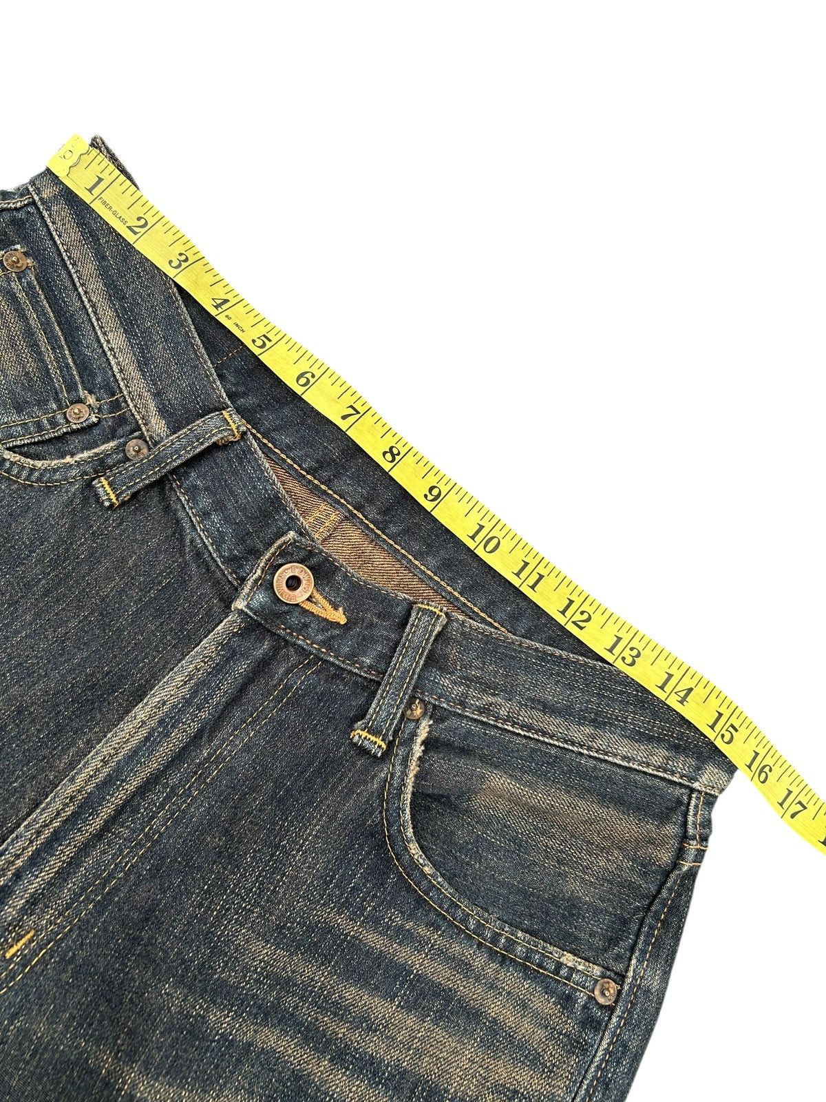 Kapital Vintage Edwin 505Z Selvedge Rusty Distressed Denim Jeans Size US 31 - 11 Thumbnail