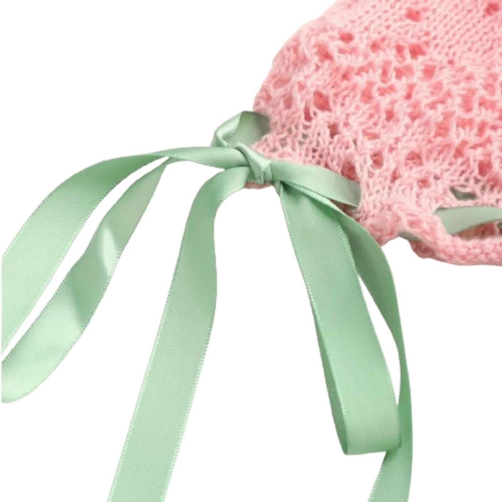 Cider ADORABLE ☆ RIBBONS & CROCHET ☆ PINK & GREEN CARDI ☆ 4xl NWT Size 4XL / US 24-26 - 6 Thumbnail