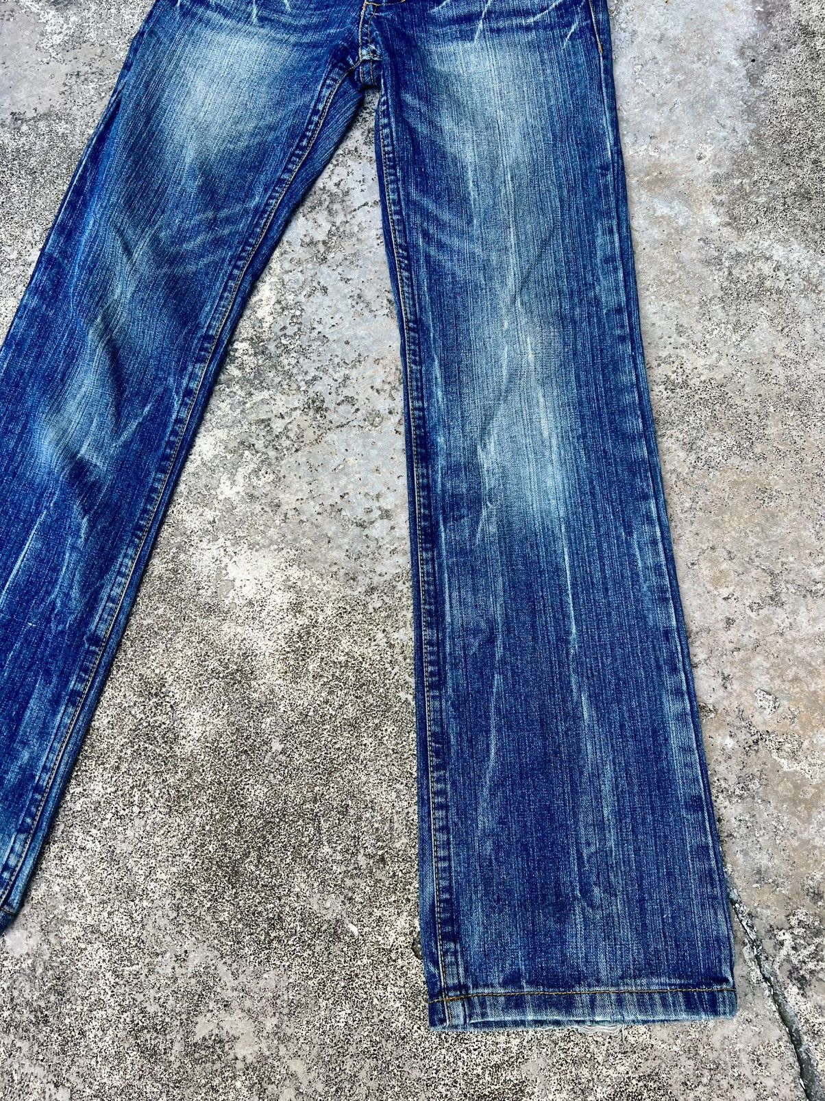 Japanese Brand × Vintage VINTAGE COME STAI? UPPEAT SMOKE FLARED DENIM Size US 30 / EU 46 - 4 Thumbnail