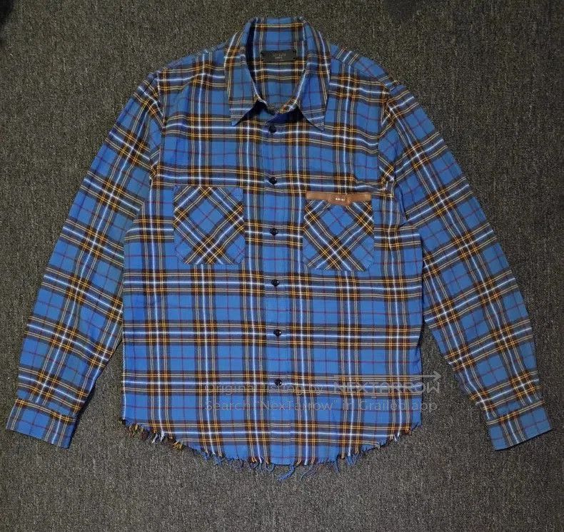 Amiri Amiri Blue Plaid Oversize Shirt. Size US M / EU 48-50 / 2 - 1 Thumbnail