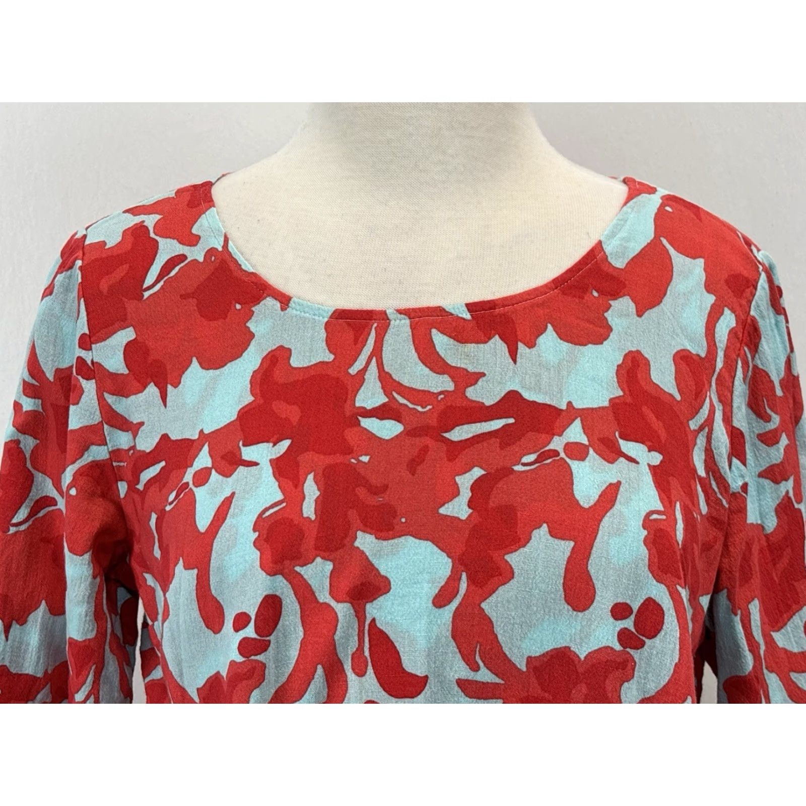 Soft Surroundings Soft Surroundings Tunic Blouse Women Small Multicolor Floral 3/4 Sleeve Siesta Key Size S / US 4 / IT 40 - 5 Thumbnail