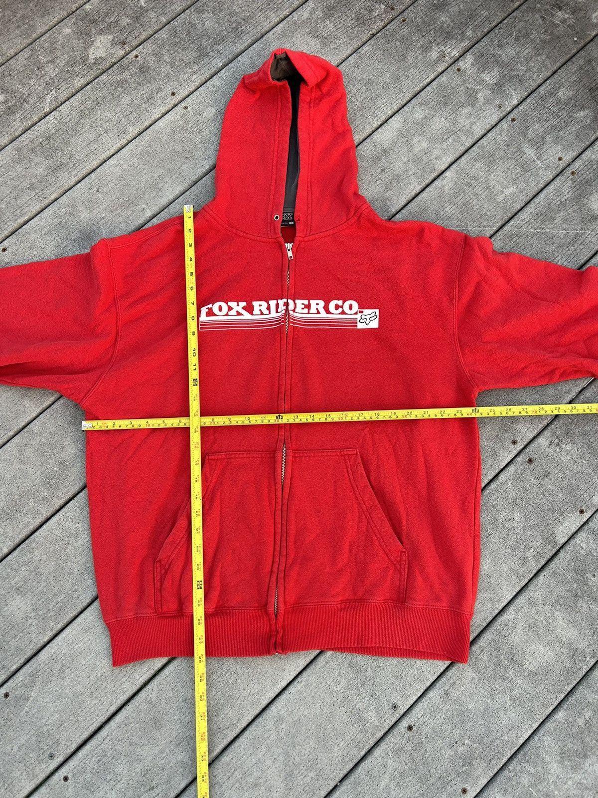 Fox Racing × Vintage Y2K Fox Racing Zip up Hoodie Size US L / EU 52-54 / 3 - 3 Thumbnail