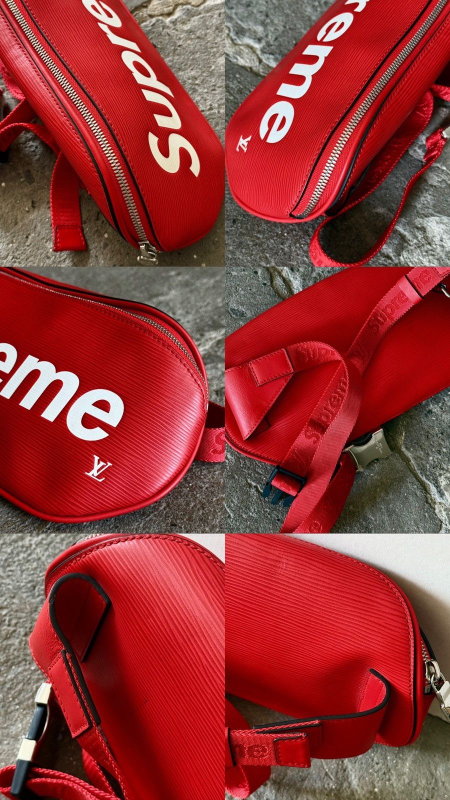 Louis Vuitton × Supreme Louis Vuitton - Supreme - AW17 - Epi Red Bum Bag Size ONE SIZE - 6 Thumbnail