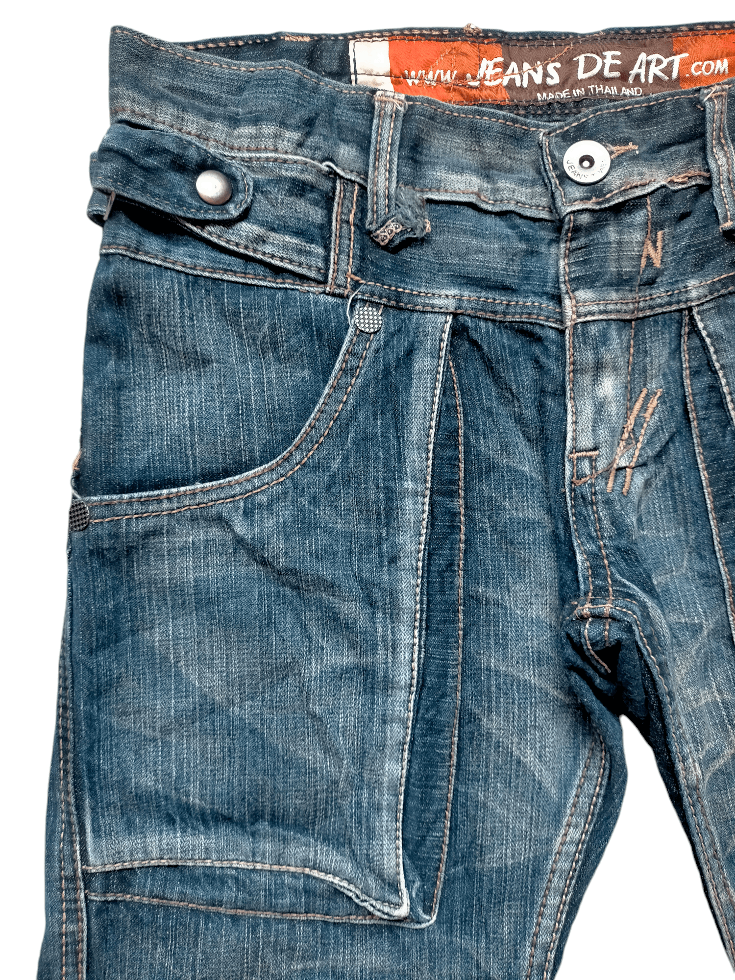 Hysteric Glamour × Japanese Brand Jeans De Art Bondage Punk Cargo Denim Pants Size US 32 / EU 48 - 4 Thumbnail