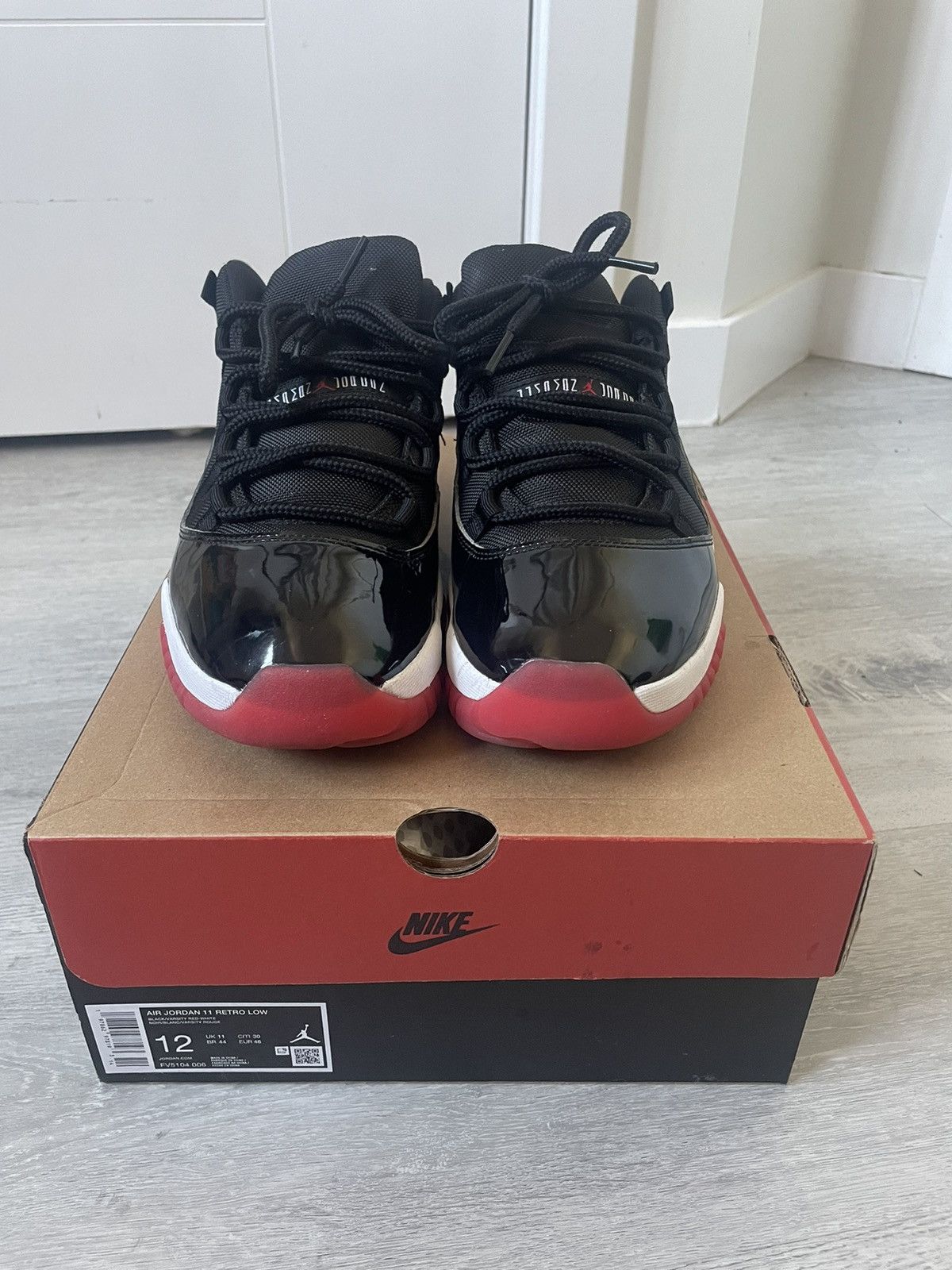 Jordan Brand Air Jordan 11 Retro Low BRED Size US 12 / EU 45 - 1 Thumbnail