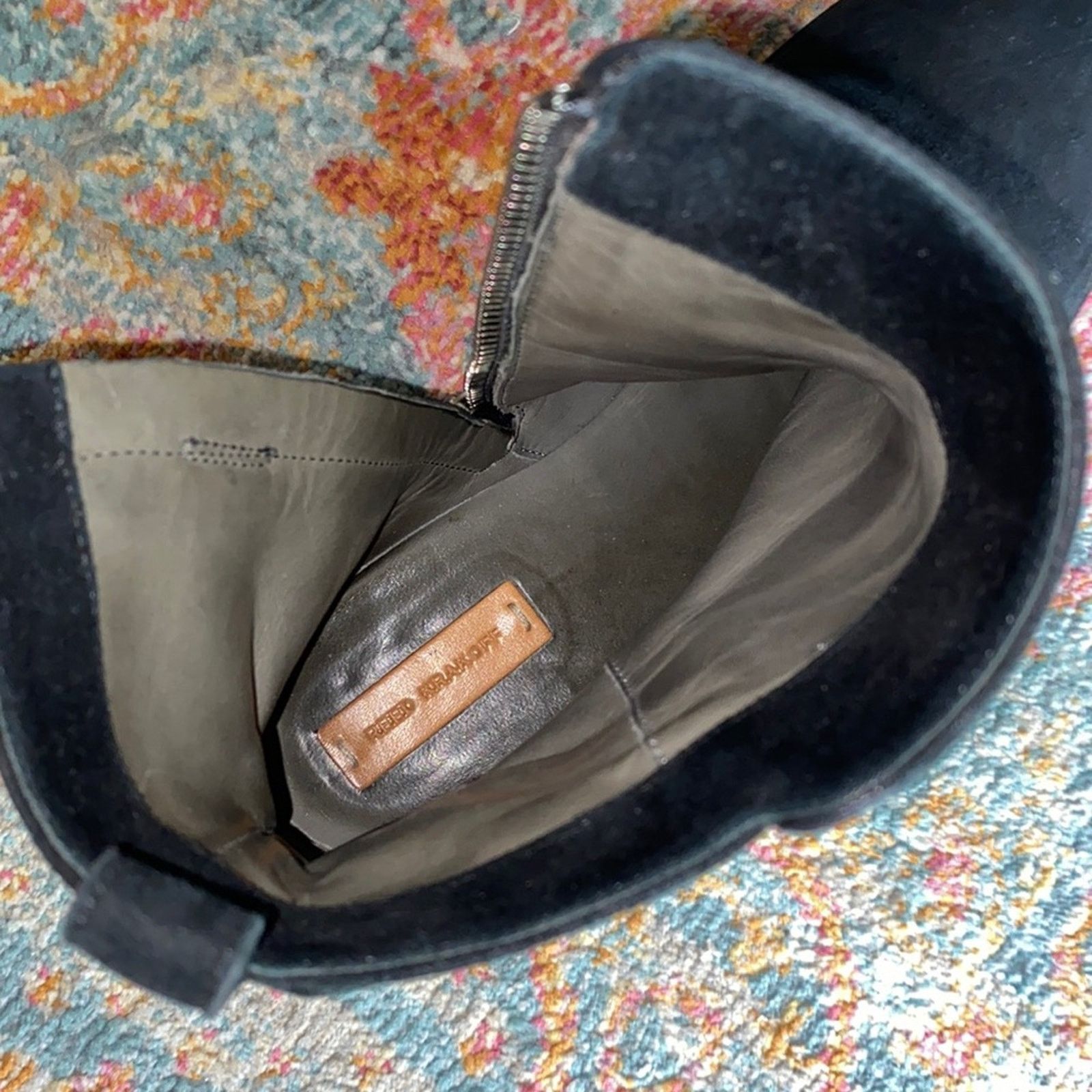 Other REED KRAKOFF $1k Blk Suede Italian Chelsea Boots 37.5 US 7.5 Size US 7.5 / IT 37.5 - 16 Thumbnail