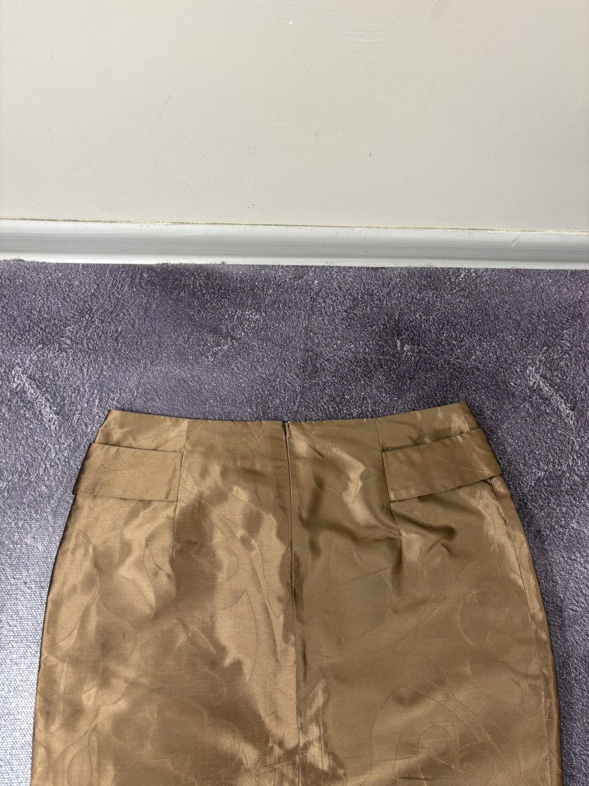 Escada Escada High-Waisted Bow Belt Luxury Silk Pencil Skirt Size 27" / US 4 / IT 40 - 14 Thumbnail