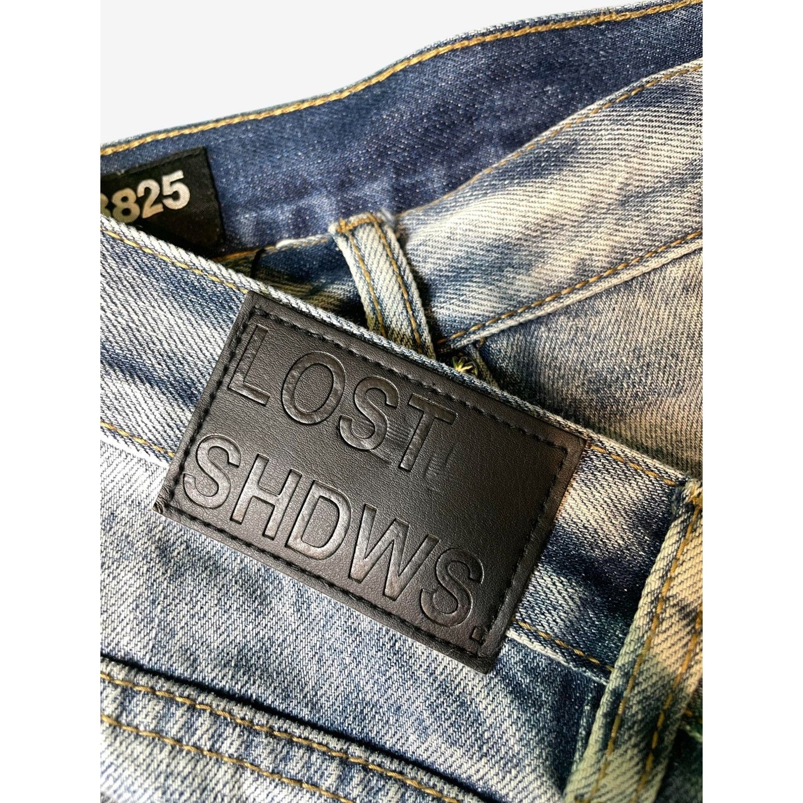 Other Lost SHDWS White Floral Light Wash Jeans Size US 40 / EU 56 - 3 Thumbnail