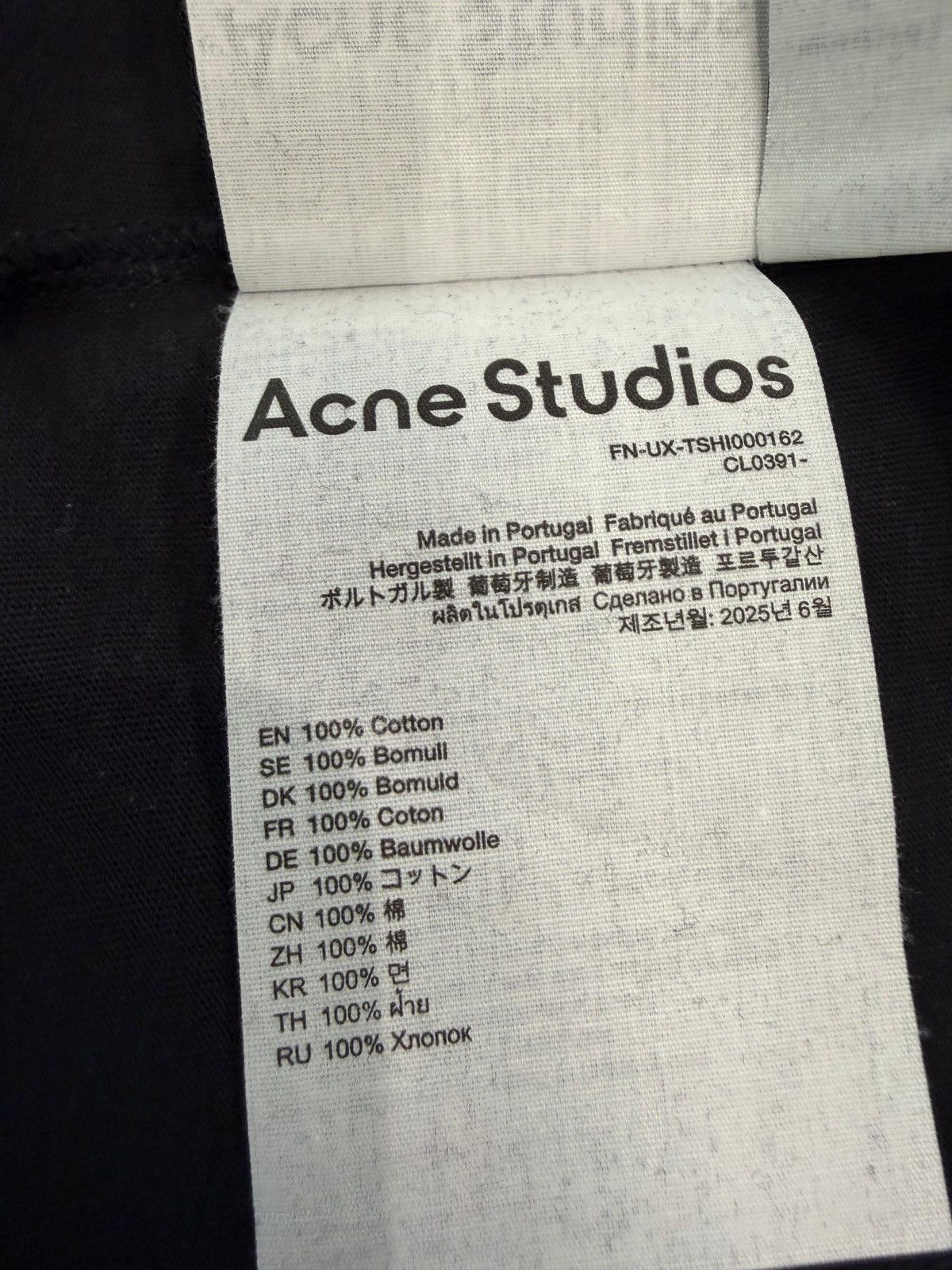 Acne Studios ACNE STUDIOS - Tee Faded Black Size US L / EU 52-54 / 3 - 3 Thumbnail
