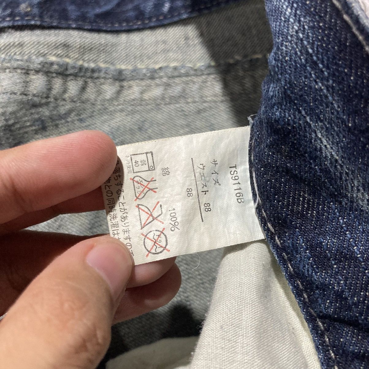Japanese Brand 2000s Sorridere Distressed Ripped Denim Pants Y2k Grunge Size US 36 / EU 52 - 18 Thumbnail
