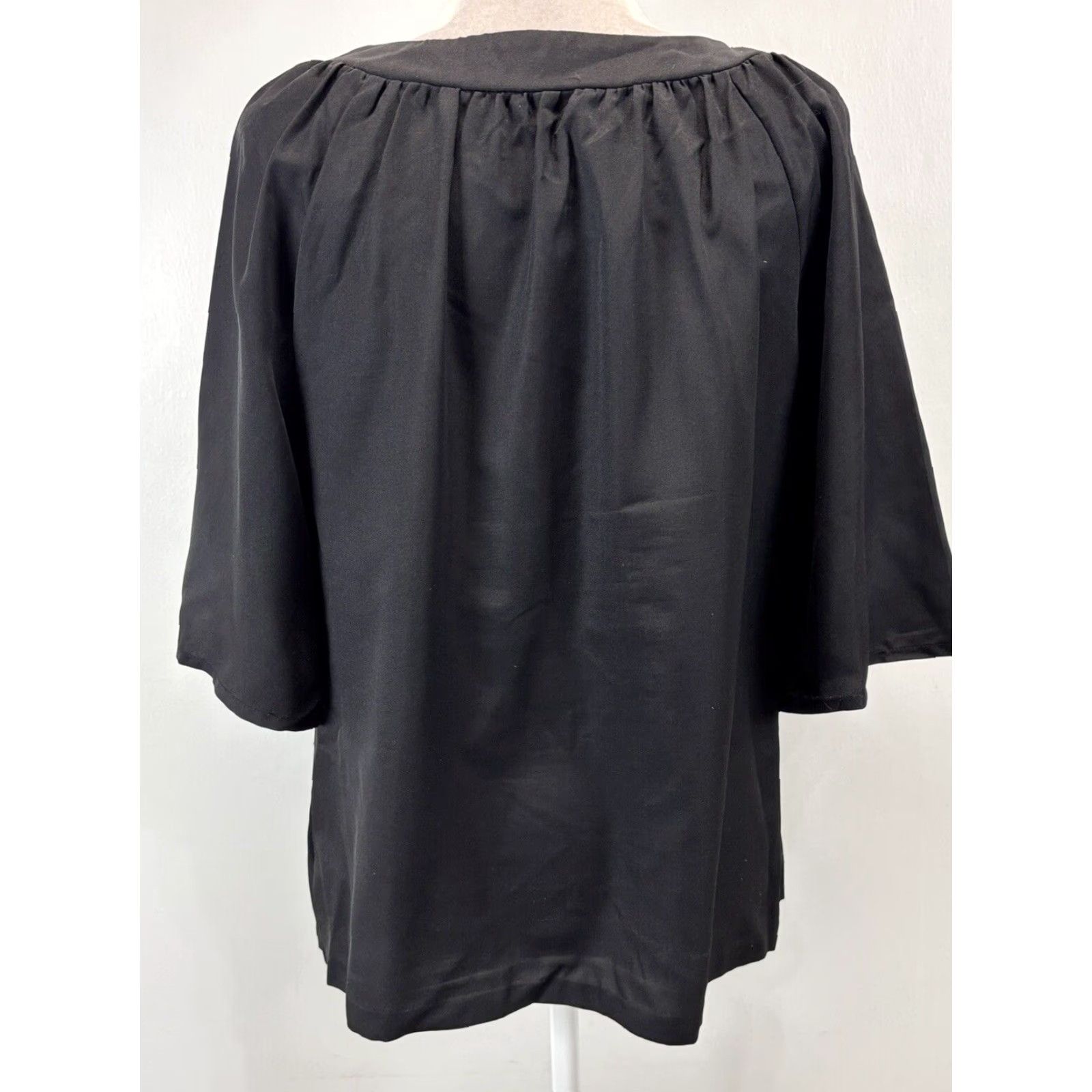 Arrow Vtg Vintage True Lady Arrow Blouse Shirt Sz 14 Women’s Black Button Front Front Shirt Blouse Arrow Lady Vintage True 14 Black Women’s Sz 14 Size XL / US 12-14 / IT 48-50 - 3 Thumbnail