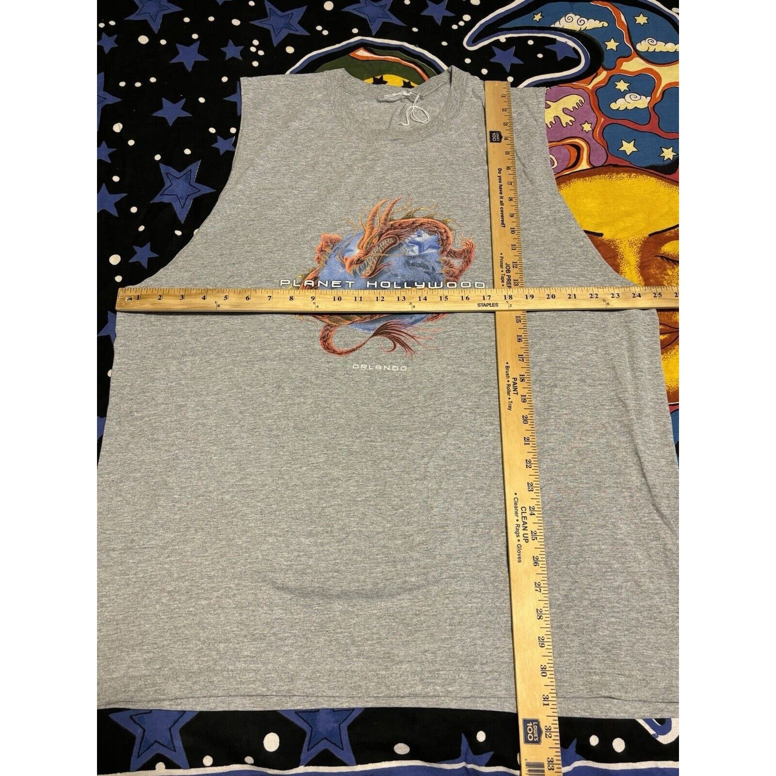 Planet Hollywood Vintage planet hollywood dragon y2k grey sleeveless shirt Size US L / EU 52-54 / 3 - 6 Thumbnail