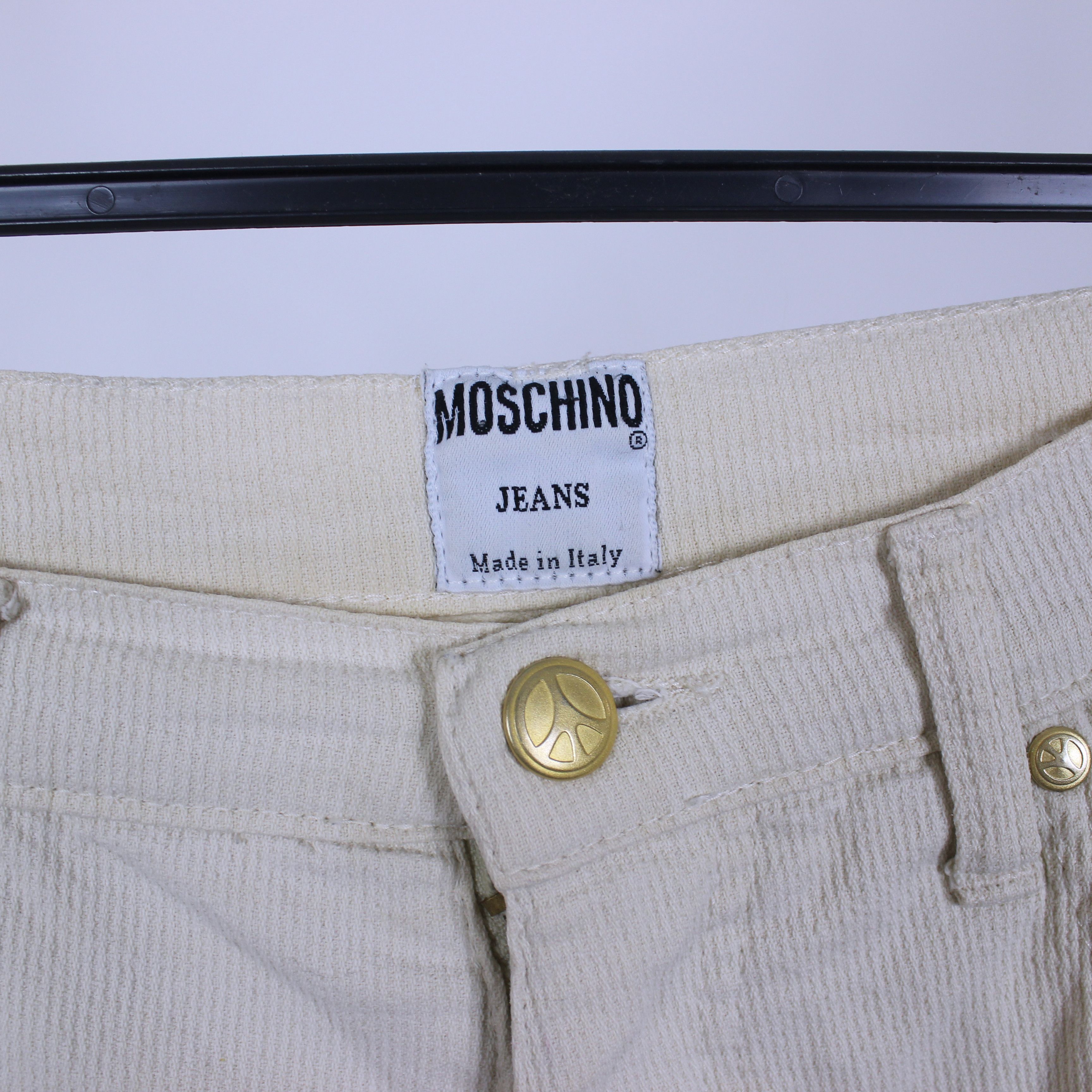 Moschino Moschino velvet pants women 30 beige Size 30" / US 8 / IT 44 - 15 Thumbnail