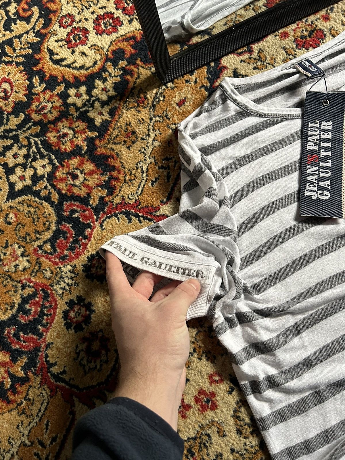 Jean Paul Gaultier Y2K Jean Paul Gaultier Classic Design Stripe T-shirt Size XXL / US 16-18 / IT 52-54 - 7 Thumbnail