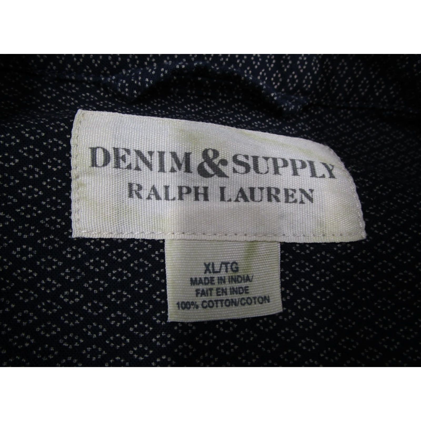Ralph Lauren DENIM & SUPPLY RALPH LAUREN Shirt Mens XL Blue Geometric Button-Front Cotton Shirt, Long Sleeve, Casual Wear Men XL Blue Geometric Pattern Size US XL / EU 56 / 4 - 3 Thumbnail