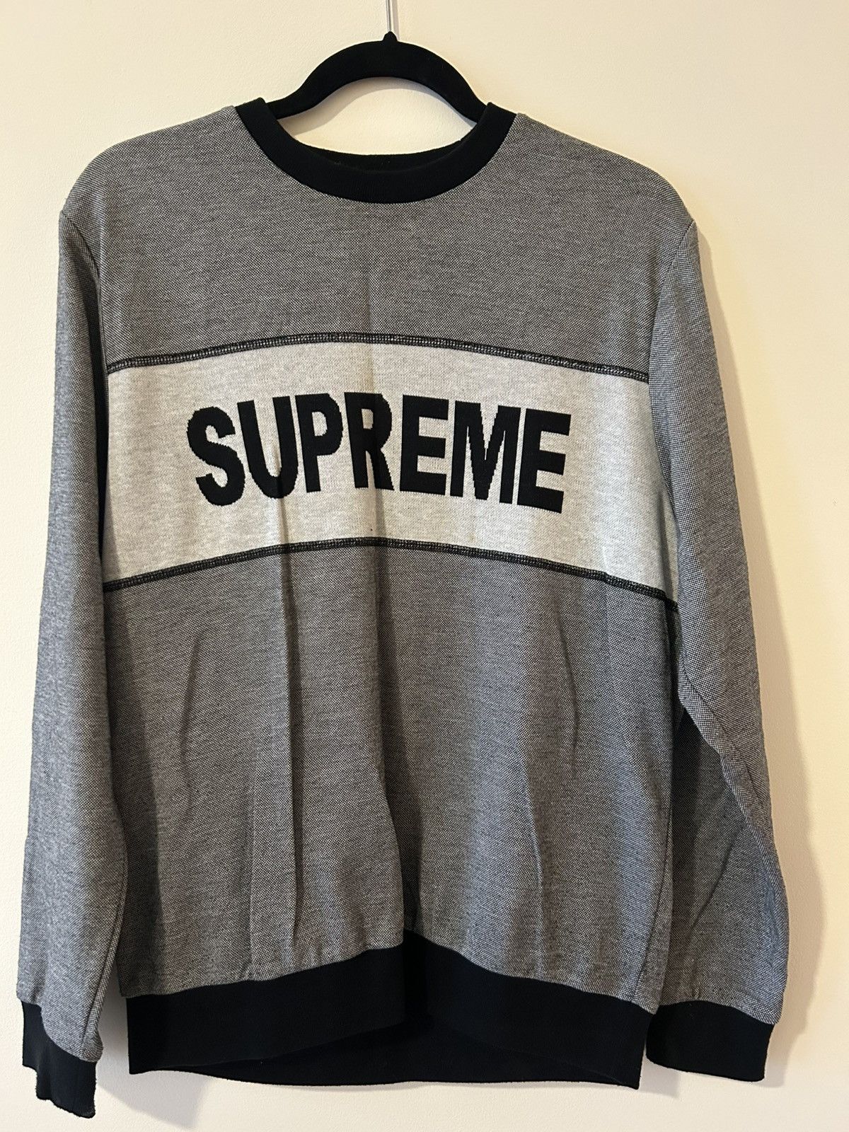 Supreme Black Supreme sweater Size US M / EU 48-50 / 2 - 1 Thumbnail