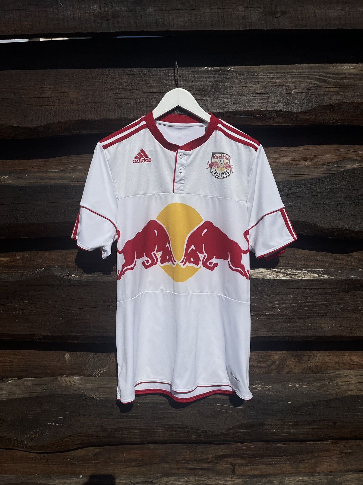 Adidas 2010 Adidas Salzburg Red Bull soccer jersey Size US L / EU 52-54 / 3 - 1 Thumbnail