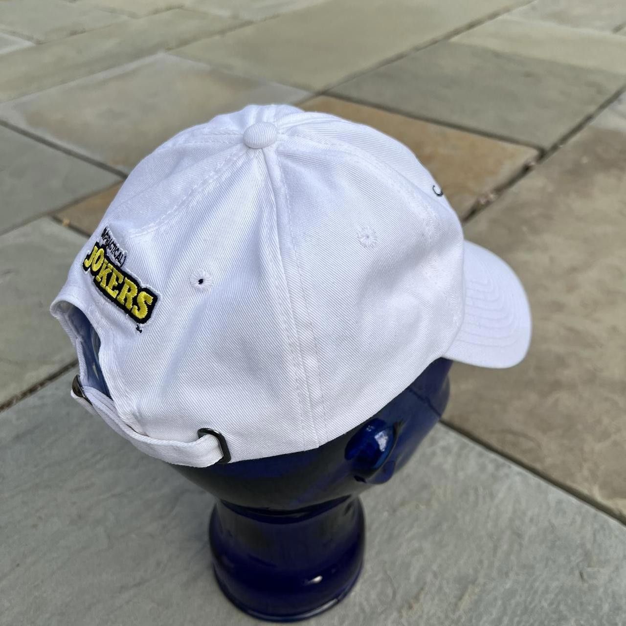 Other Impractical Jokers Hey MousTache White Strapback Dad Hat Size ONE SIZE - 5 Thumbnail