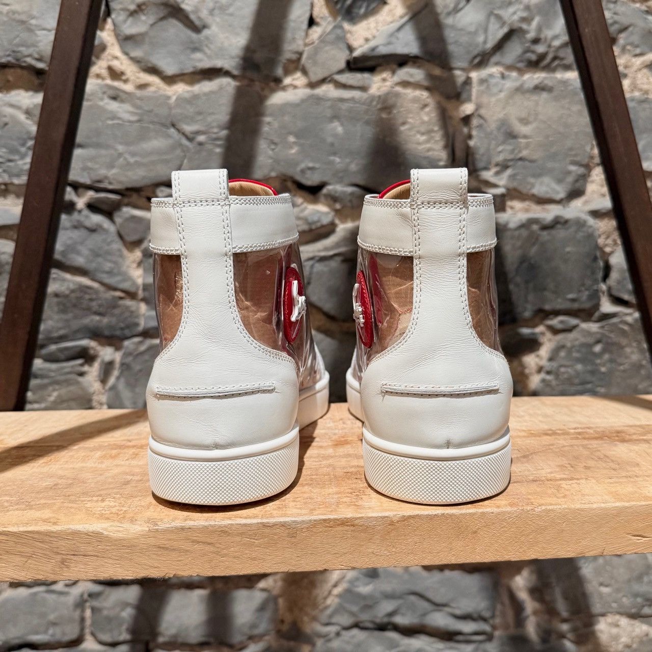 Christian Louboutin Christian Louboutin Louis Loubi Kraft PVC High-top Sneakers Size US 10.5 / EU 43-44 - 5 Thumbnail