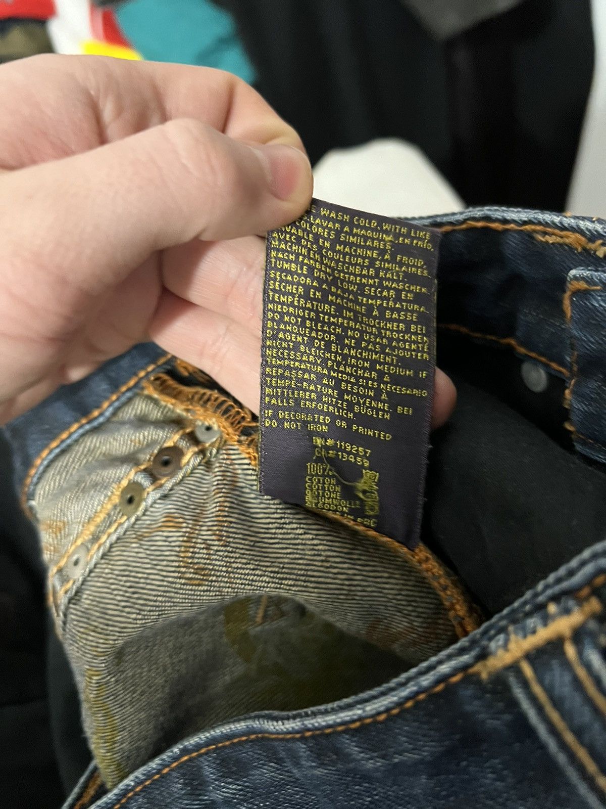 Christian Audigier Christian Audigier 31x34 Vintage Y2k Denim Pant Rare Hype Size US 31 - 10 Thumbnail