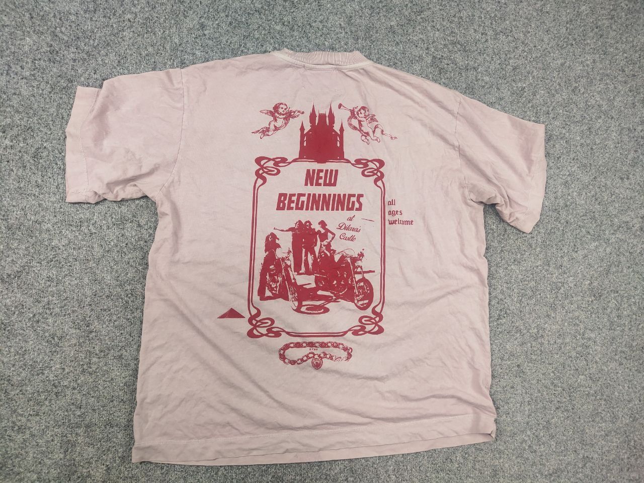 Dilara Findikoglu Dilara Findikoglu Design Oversized Pale pink logo Shirt Tee Size US M / EU 48-50 / 2 - 11 Thumbnail