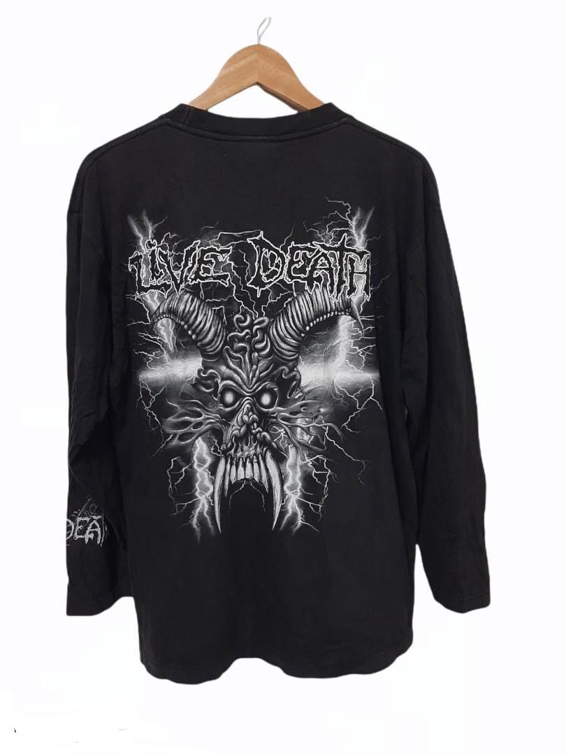 Slayer Vintage 90s Slayer Bootleg Seven Zero One LS Tee Size US M / EU 48-50 / 2 - 2 Thumbnail