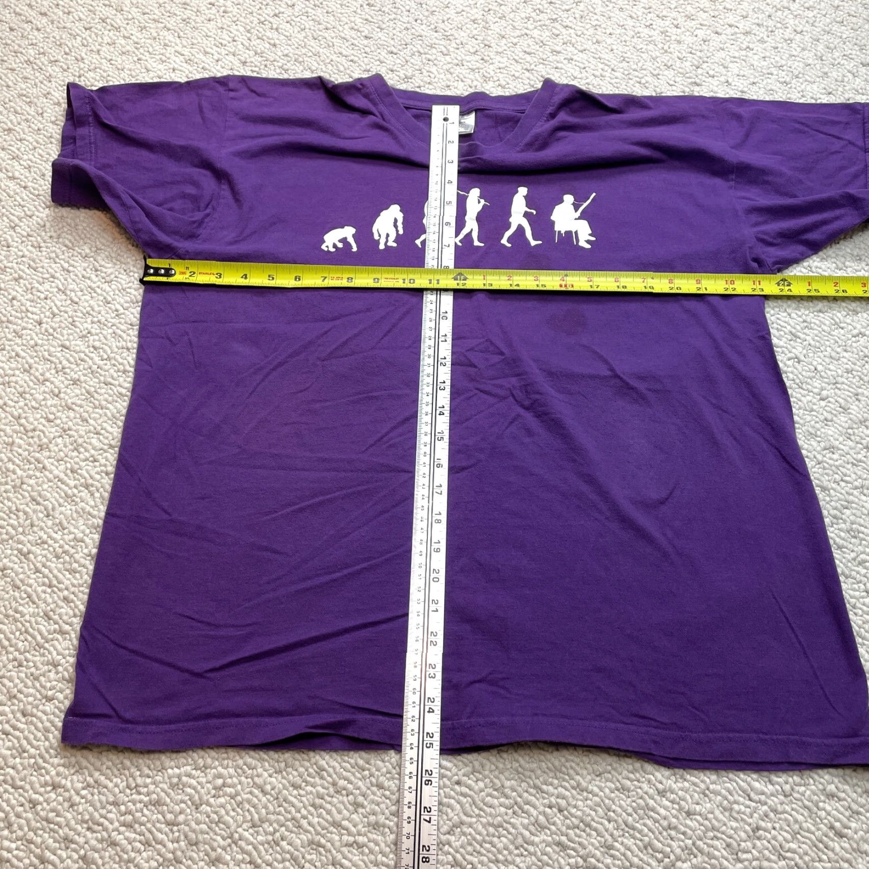 Vintage B&C Collection Shirt Mens 2XL Purple Evolution Jazz Music Logo Short Sleeve Crew Neck T-Shirt Size US XXL / EU 58 / 5 - 6 Thumbnail