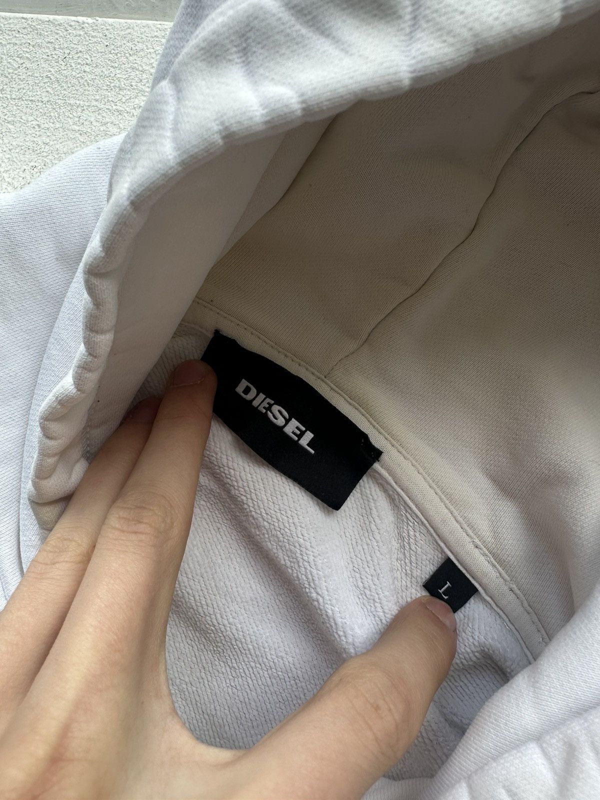 Diesel 🚨DIESEL HYPE WHITE HOODIE BIG LOGO BOXY FIT DENIM DIVISION Size US L / EU 52-54 / 3 - 10 Thumbnail