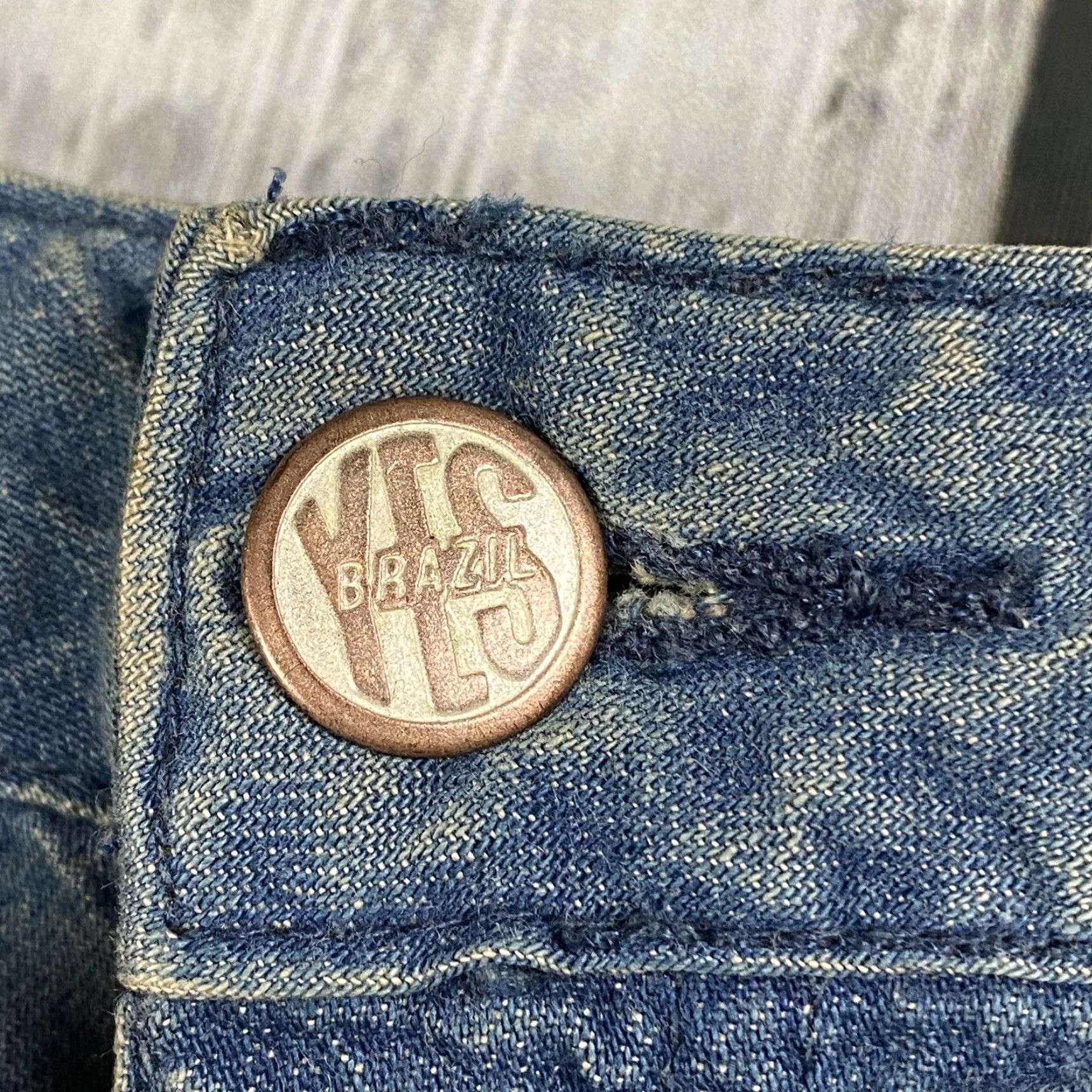 Vintage VINTAGE YES, BRAZIL JEANS RUFFLE DISTRESSED FLARE JEANS WOMENS 28 BLUE Y2K Size 28" / US 6 / IT 42 - 4 Thumbnail