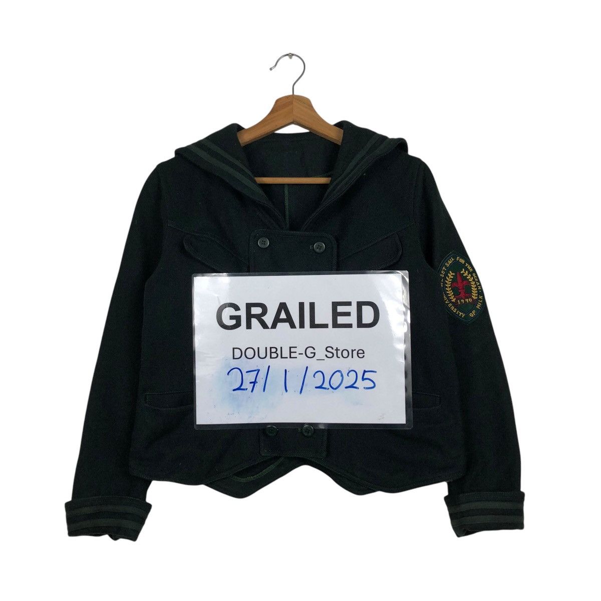 Japanese Brand 📌Vintage Cropped Jacket University Of Milk Size US M / EU 48-50 / 2 - 1 Thumbnail