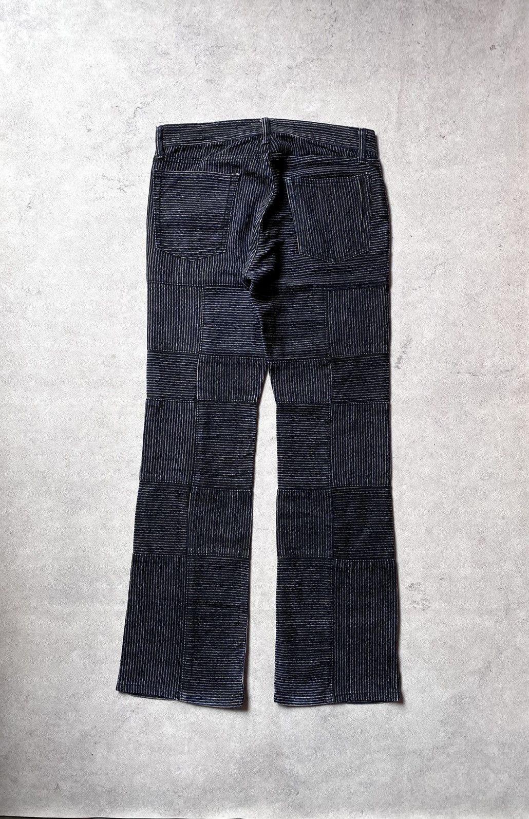 Japanese Brand Ruppert The Difference Patchwork Hickory Denim Bootcut Size US 32 / EU 48 - 3 Thumbnail