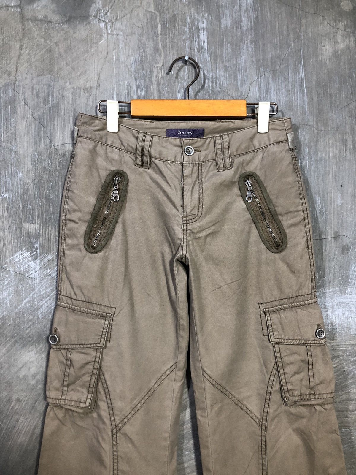 Japanese Brand × Vintage Japanese Andew Cargo Pants Size US 28 / EU 44 - 5 Thumbnail