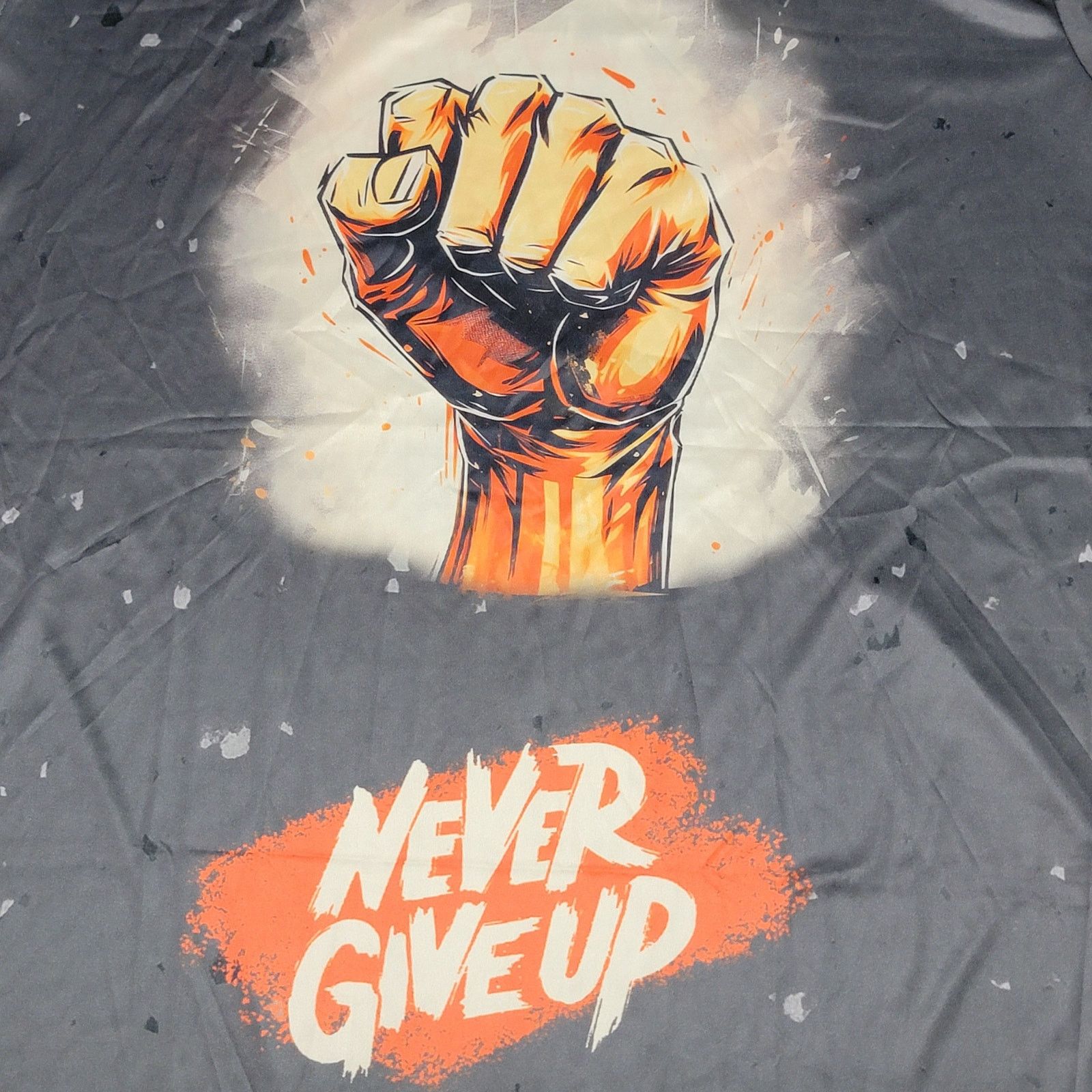 Other Never Give Up Unisex Grey Tee - Size XXXL* Size US XXL / EU 58 / 5 - 2 Thumbnail