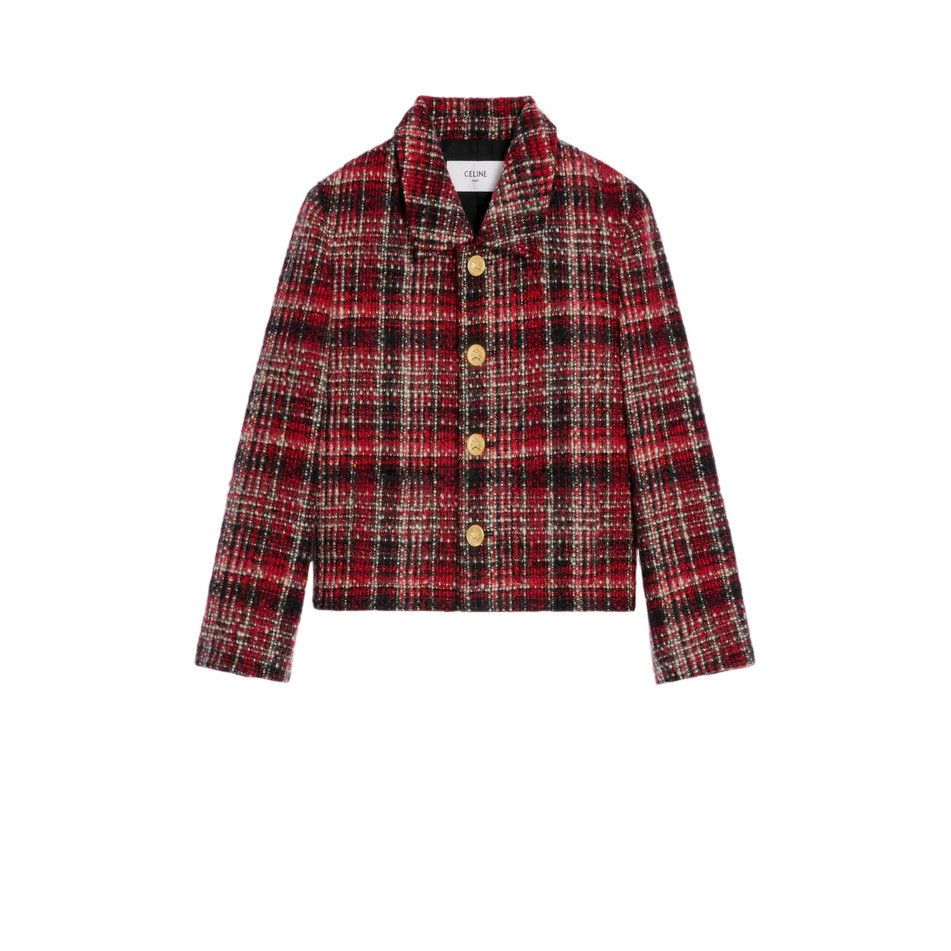 Celine CELINE $4300 Ivory/Red/Black Charlotte Jacket New & Authenti Size M / US 6-8 / IT 42-44 - 1 Thumbnail