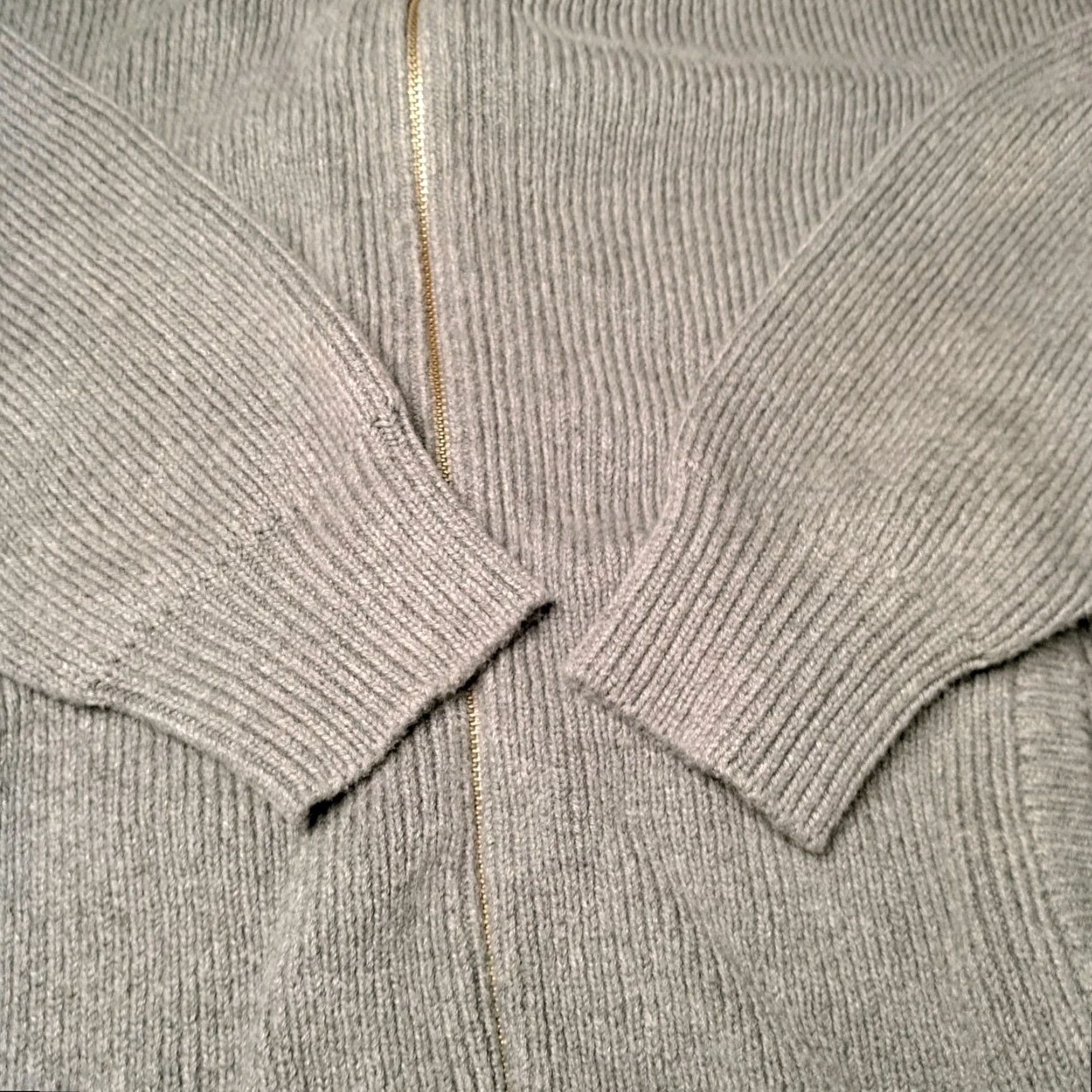 Vintage VINTAGE LL Bean Cardigan Sweater Men 2XL Gray Full Zip Mock Neck Classic Cotton Knit Size US XXL / EU 58 / 5 - 7 Thumbnail