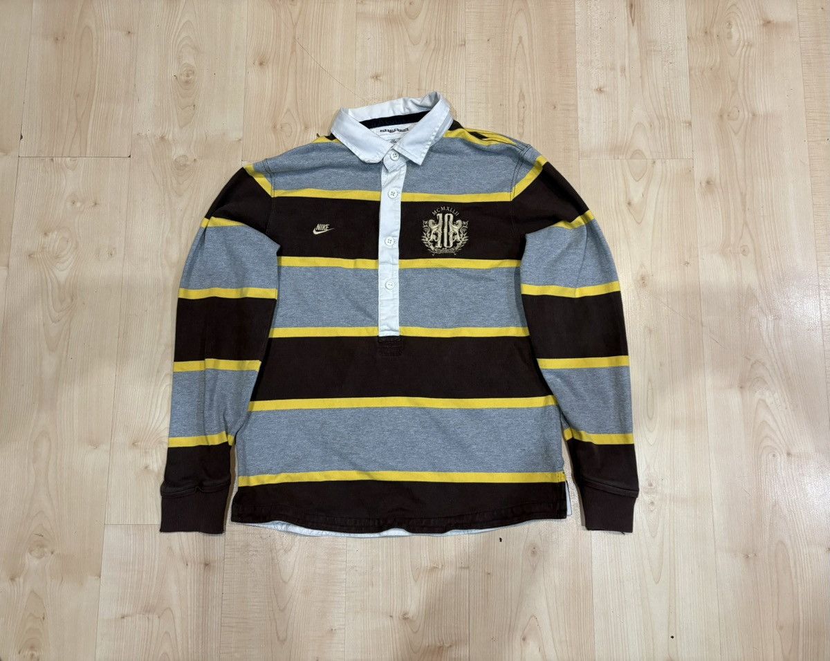 Nike Brown Nike Rugby Sweatshirt Size US L / EU 52-54 / 3 - 1 Thumbnail