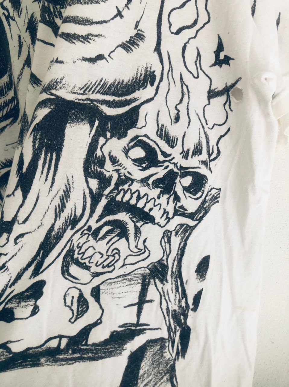 Japanese Brand × Vintage Vintage Skull Big Logo Hip Hop Designer Fashion Style Size US XL / EU 56 / 4 - 8 Thumbnail