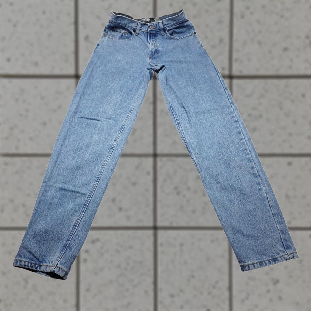 Gap VINTAGE Gap Jeans Womens 6 Reverse High Waist Light Wash Denim 90s USA Jeans Women Mens No, but keep to original: Size 28" / US 6 / IT 42 - 1 Thumbnail
