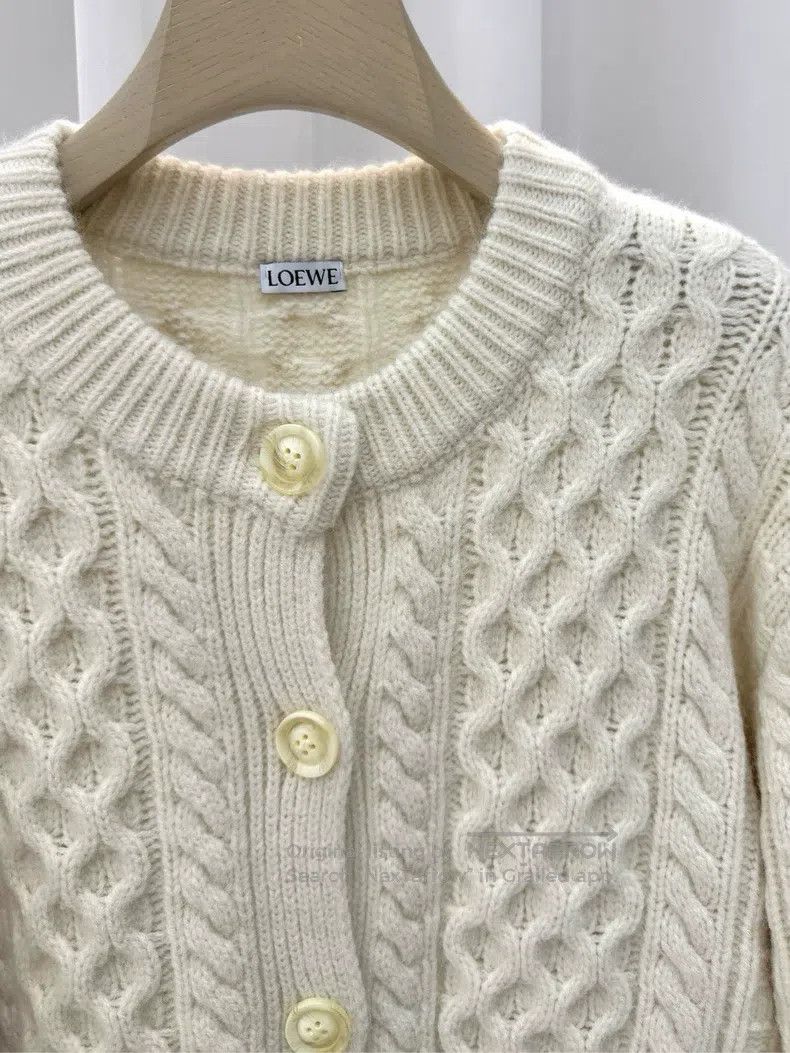 Loewe Loewe Twisted knit cardigan Size M / US 6-8 / IT 42-44 - 2 Thumbnail