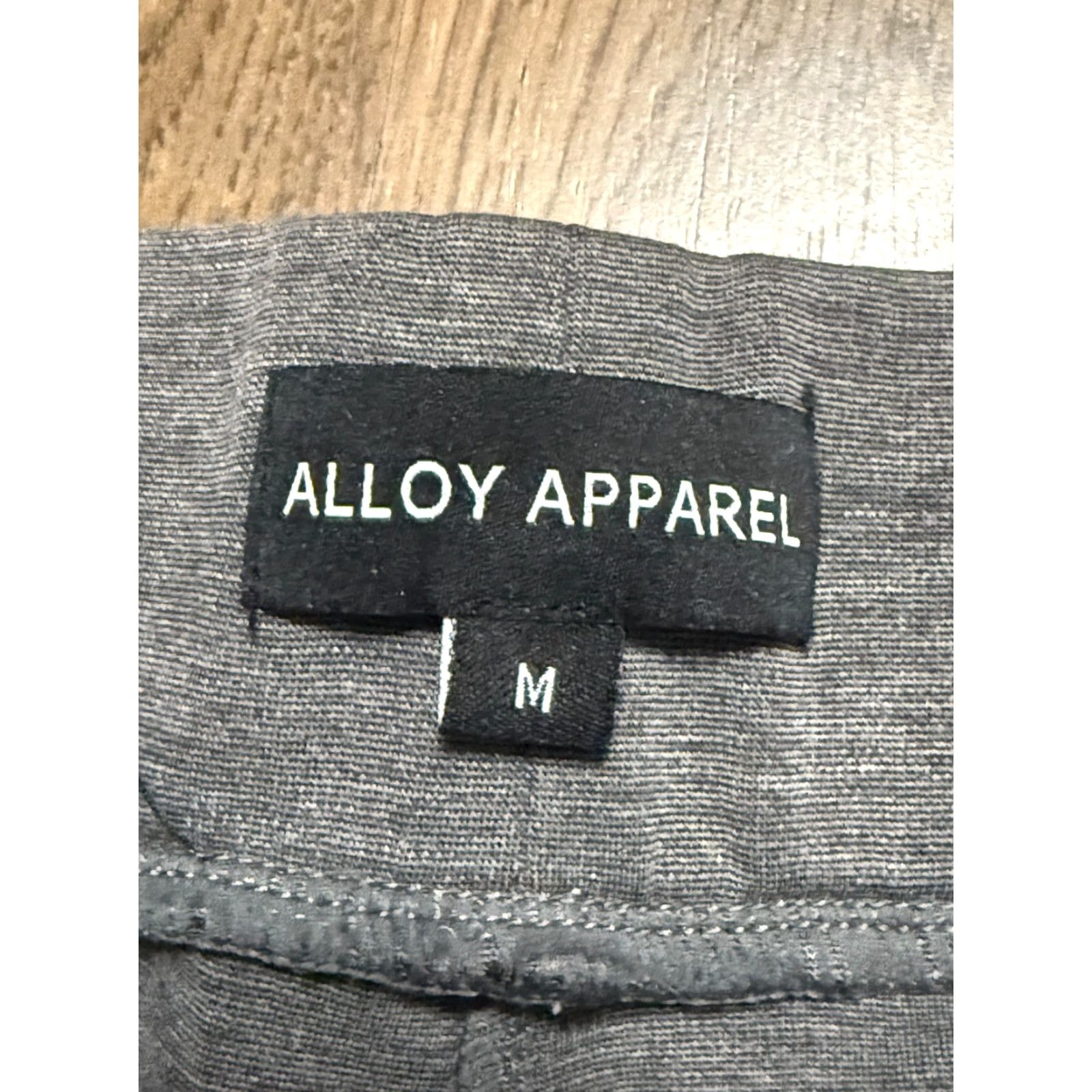 Vintage Alloy Apparel Pants Women’s Medium Gray Yoga Pants Pull On High Rise Bootcut Inseam 30” Size 32" / US 10 / IT 46 - 4 Thumbnail