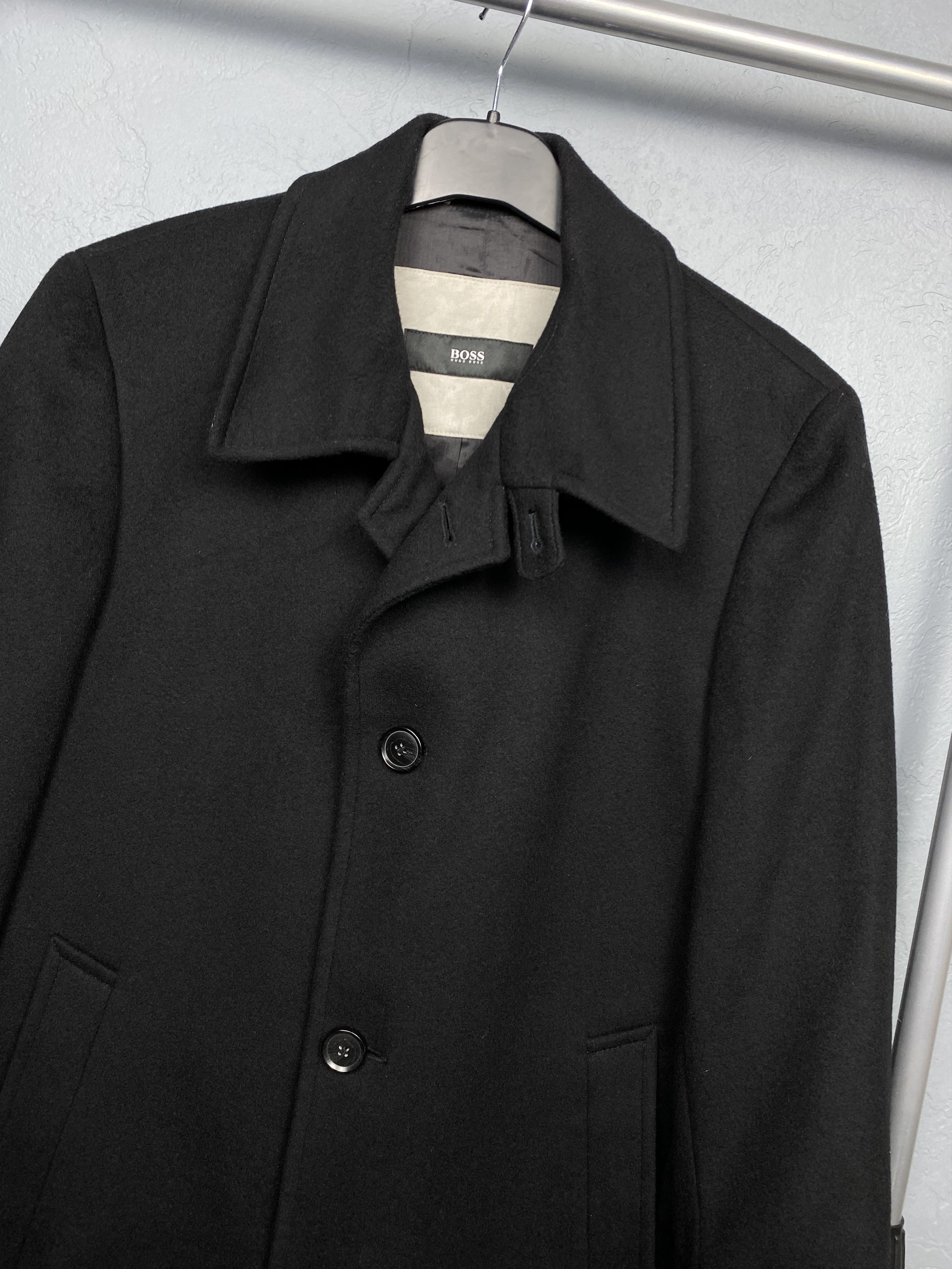 Hugo Boss Hugo Boss Vintage Mens Cashmere-Wool Coat Jacket Size US XL / EU 56 / 4 - 2 Thumbnail