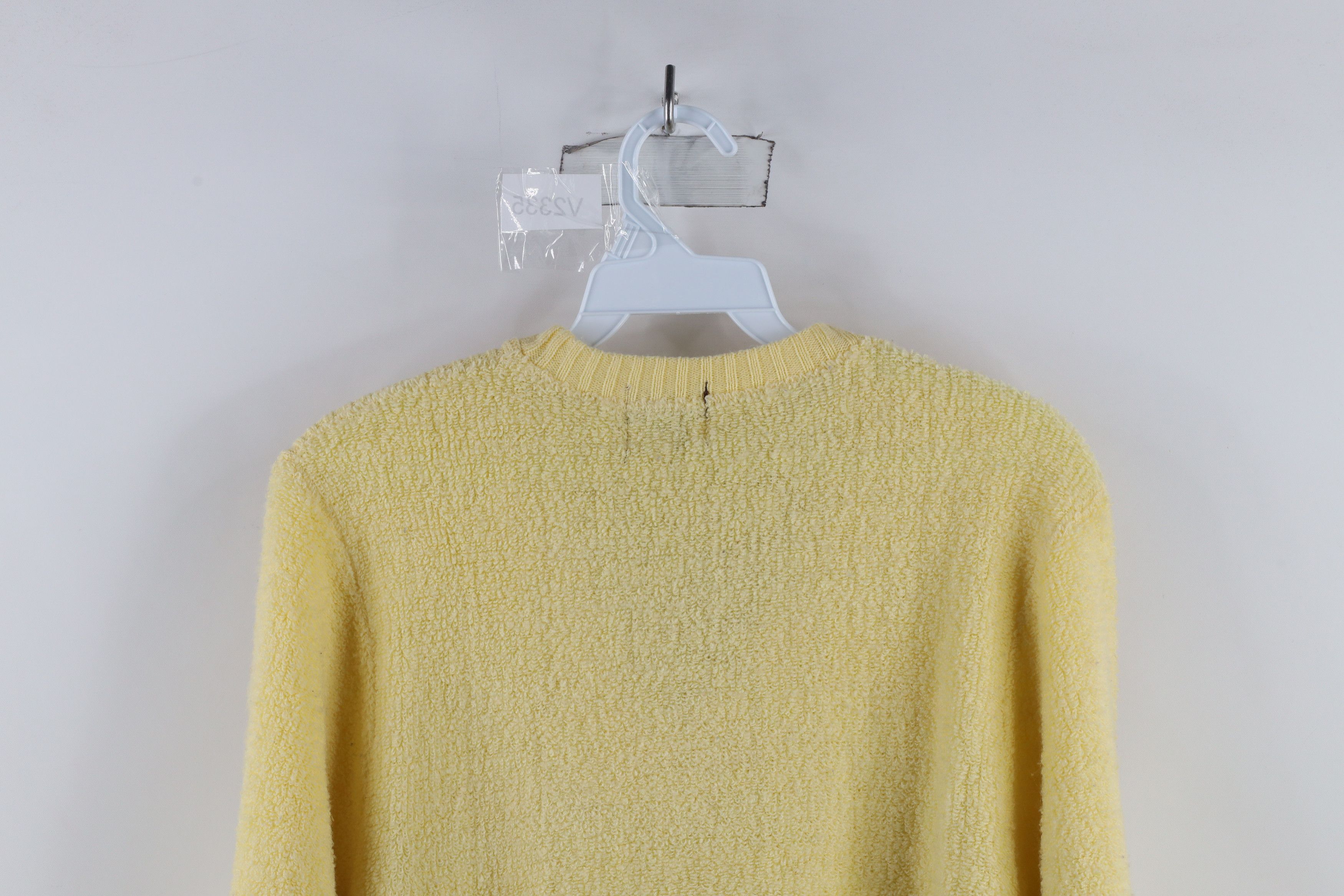 Vintage Vintage 70s Streetwear Terry Cloth Knit Sweater Yellow Size US M / EU 48-50 / 2 - 8 Thumbnail