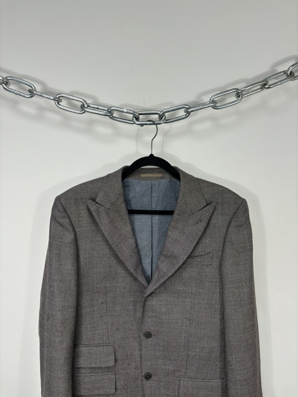 Suitsupply Suitsupply Men’s Micro Check Wool Blazer Jacket Sport Coat Size 38R - 4 Thumbnail