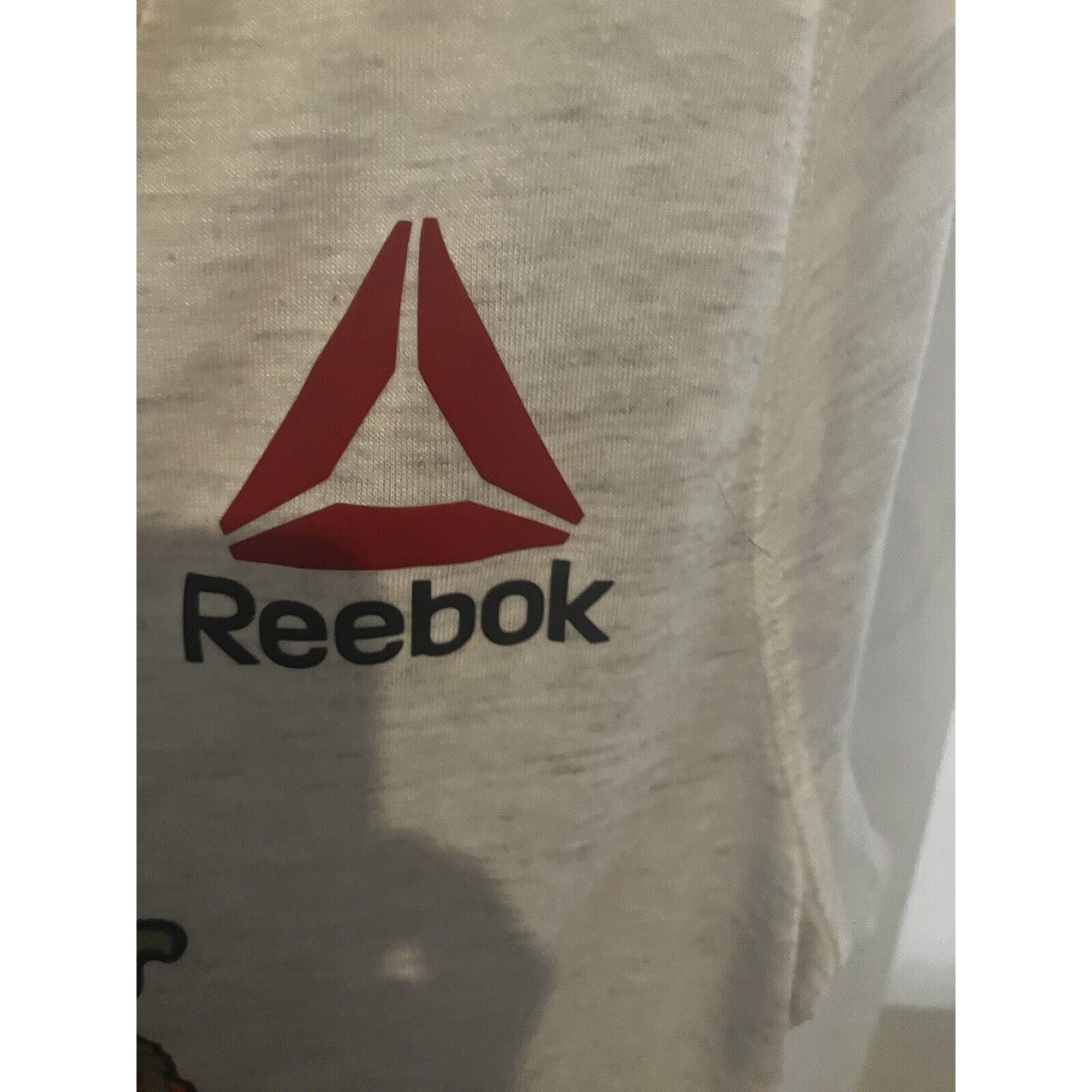 Reebok Women's Reebok UFC McGregor Tee with tiger logo Beige V Neck Size US M / EU 48-50 / 2 - 2 Thumbnail